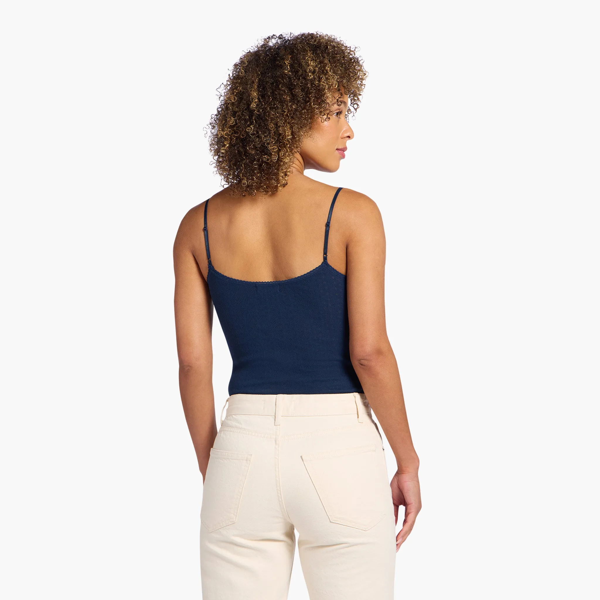 Pointelle Bodysuit | Navy sold by nuuds product image thumbnail 4