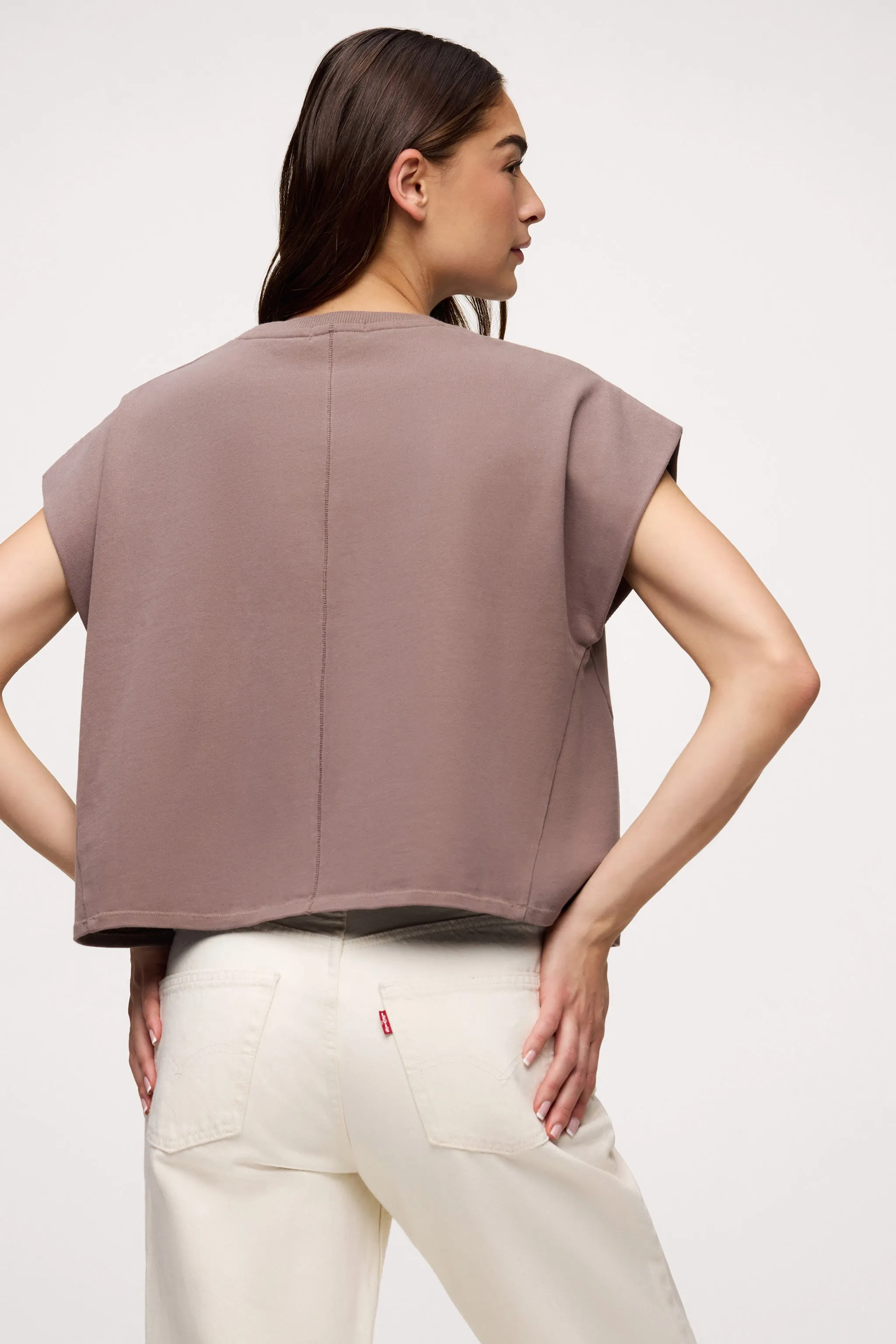 Swing Muscle Tee | Cocoa sold by nuuds product image thumbnail 5