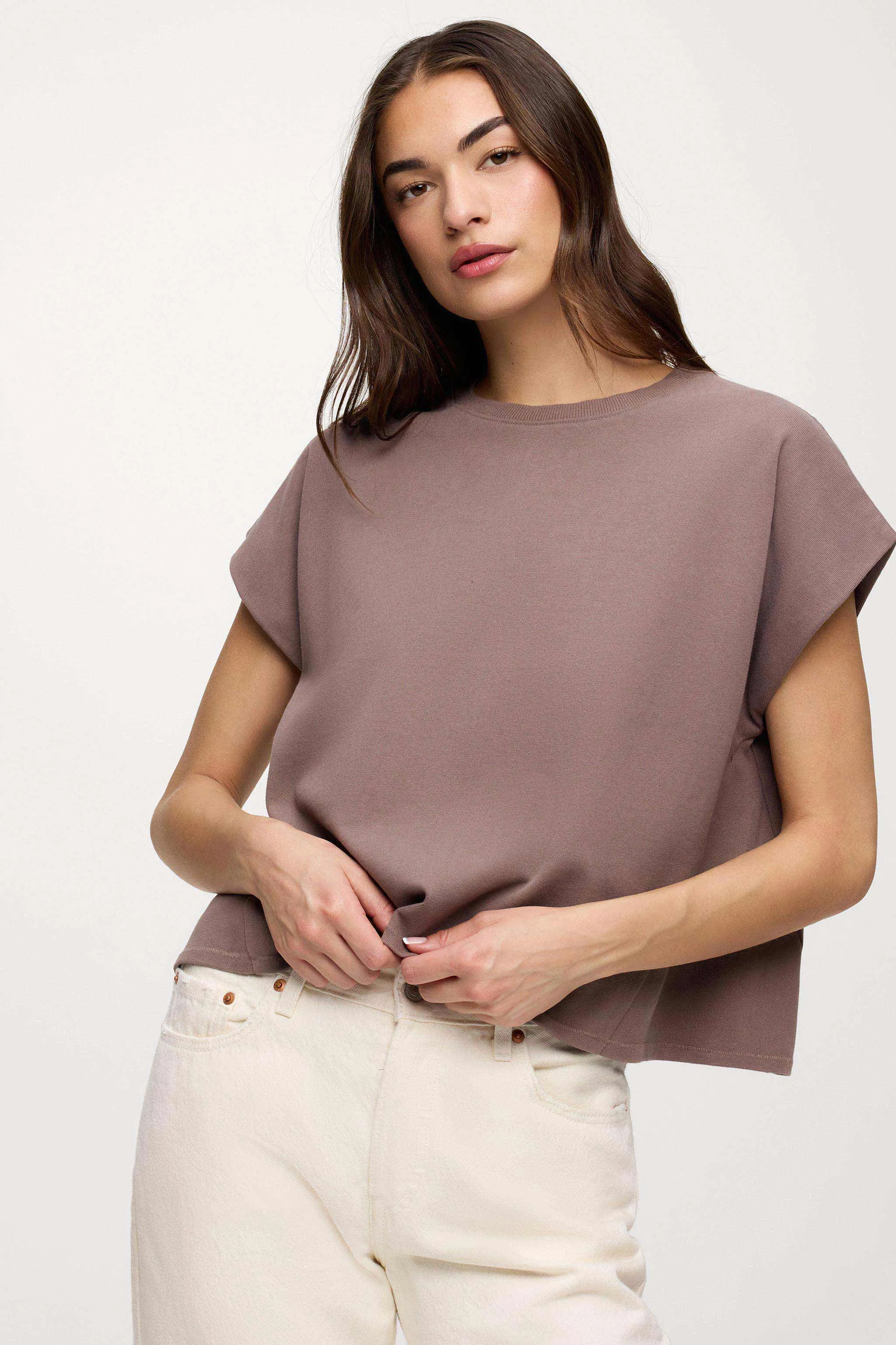 Swing Muscle Tee | Cocoa sold by nuuds product image thumbnail 2