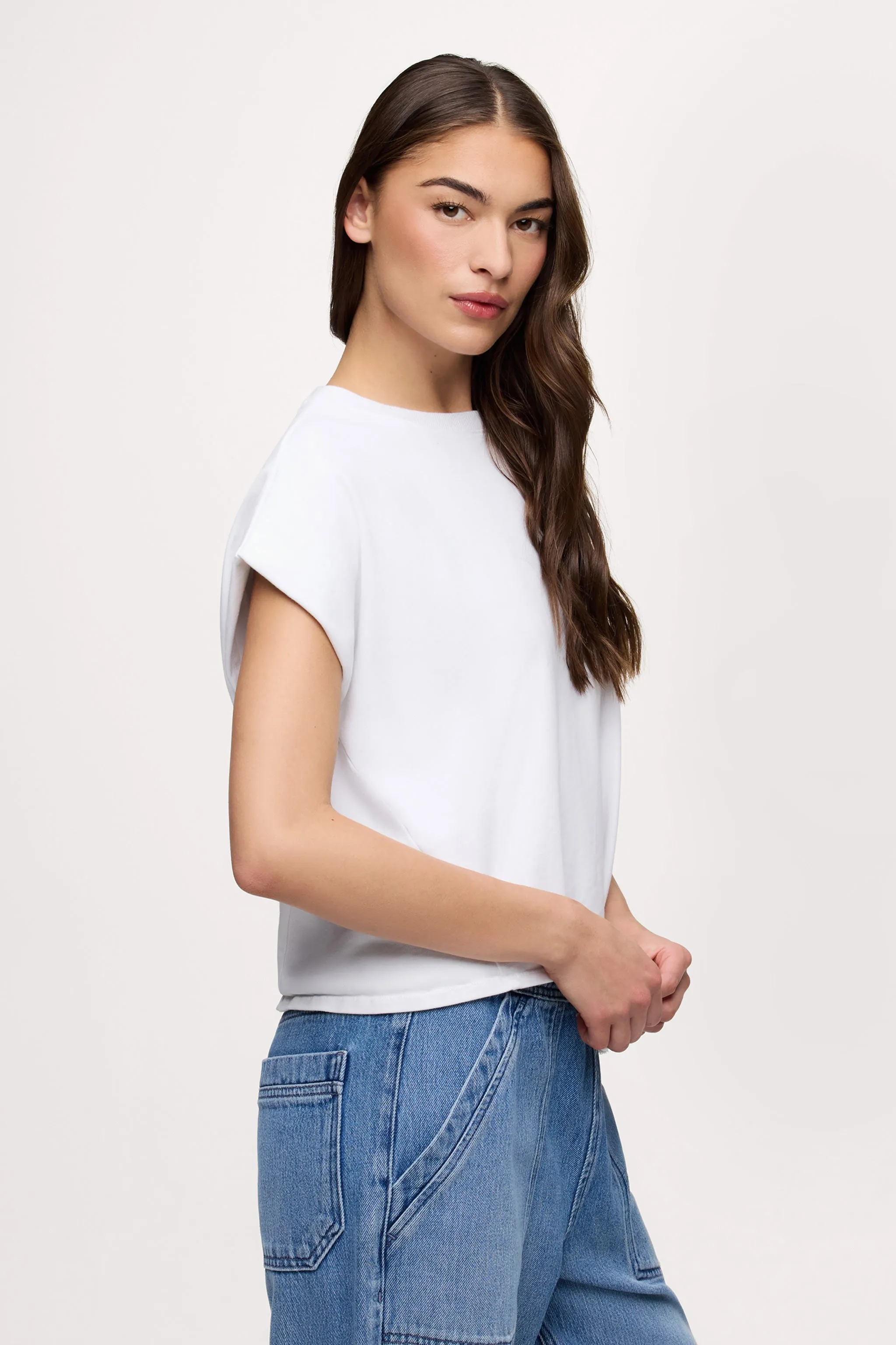 Swing Muscle Tee | White sold by nuuds product image thumbnail 3