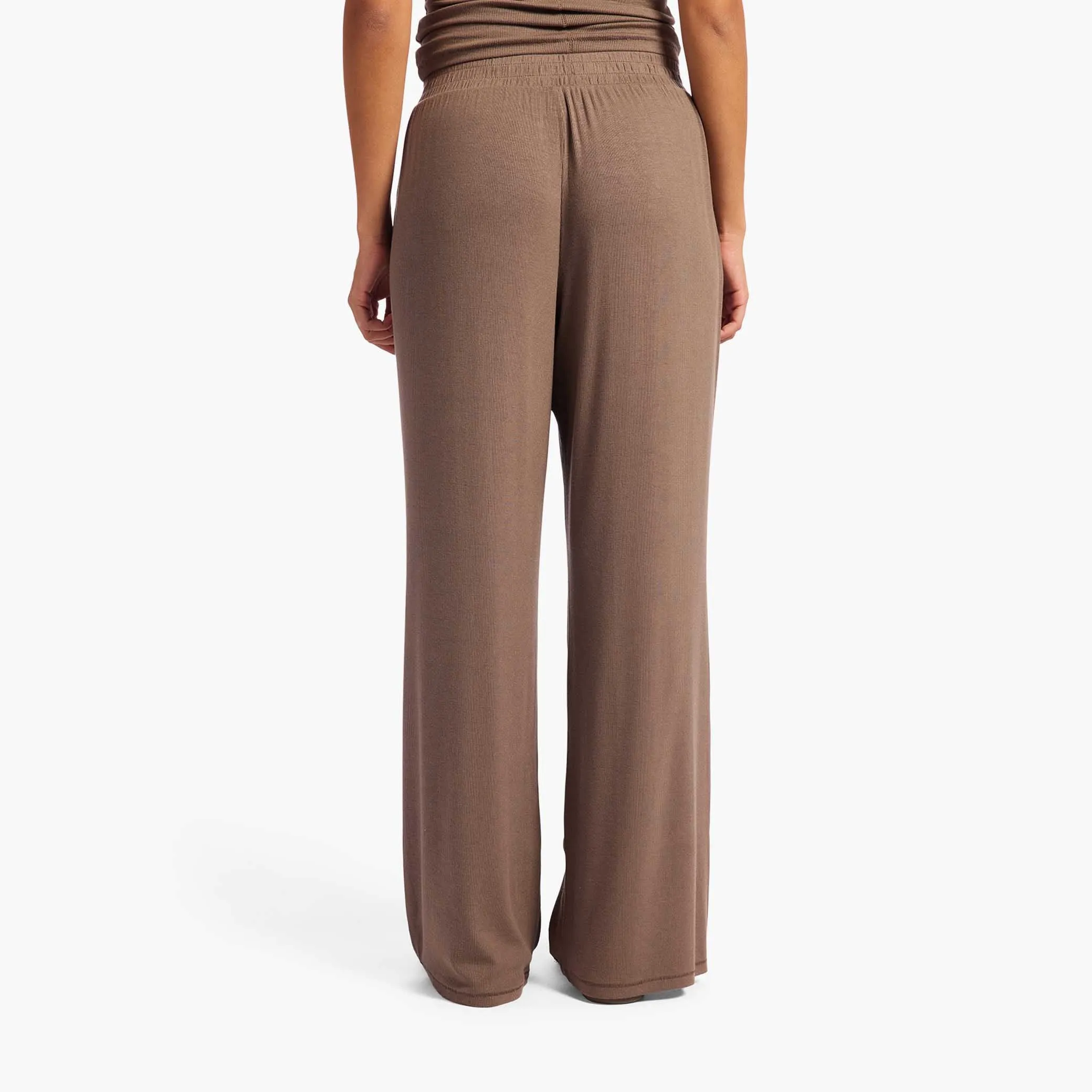 Slinky Rib Lounge Pant | Mocha sold by nuuds product image thumbnail 4