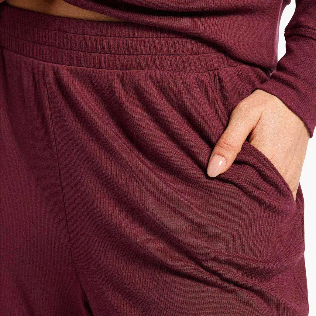 Slinky Rib Lounge Pant | Merlot sold by nuuds product image thumbnail 5