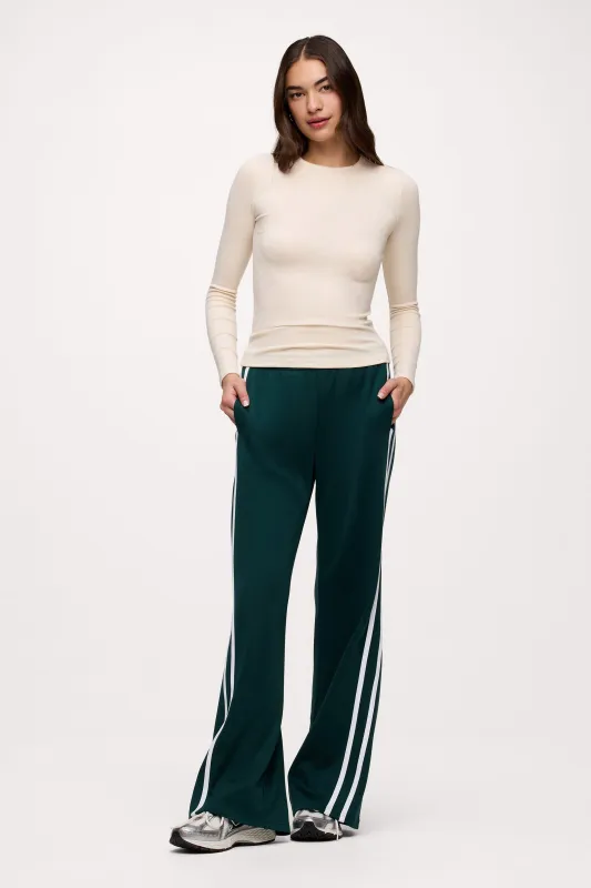 Slinky Rib Long Sleeve Shirt | Bone sold by nuuds