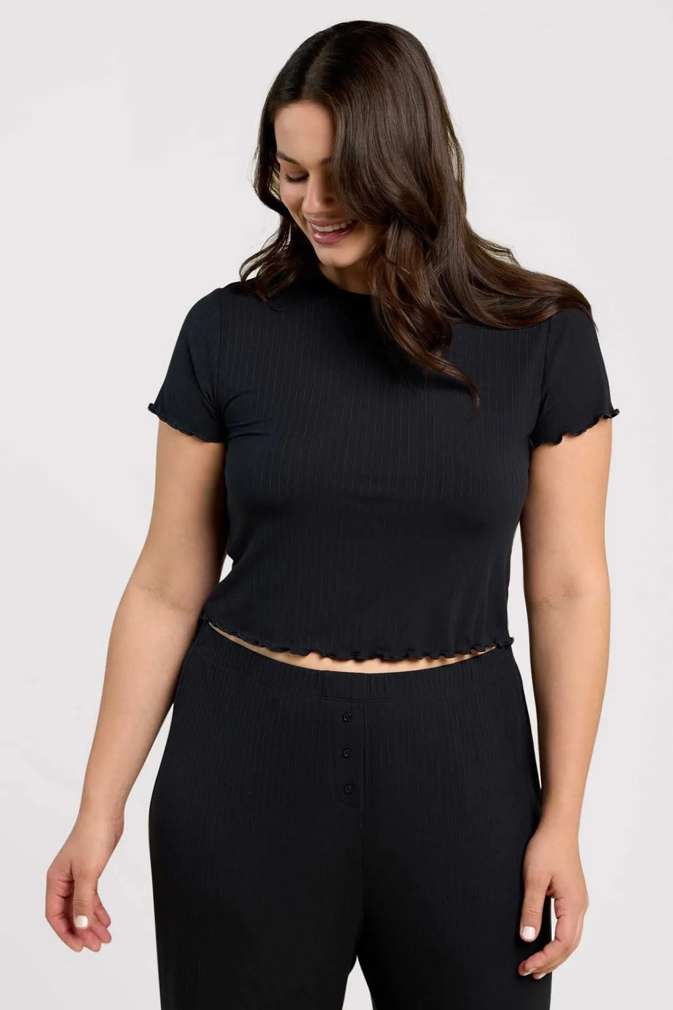 Mini Rib Tee sold by nuuds product image thumbnail 3