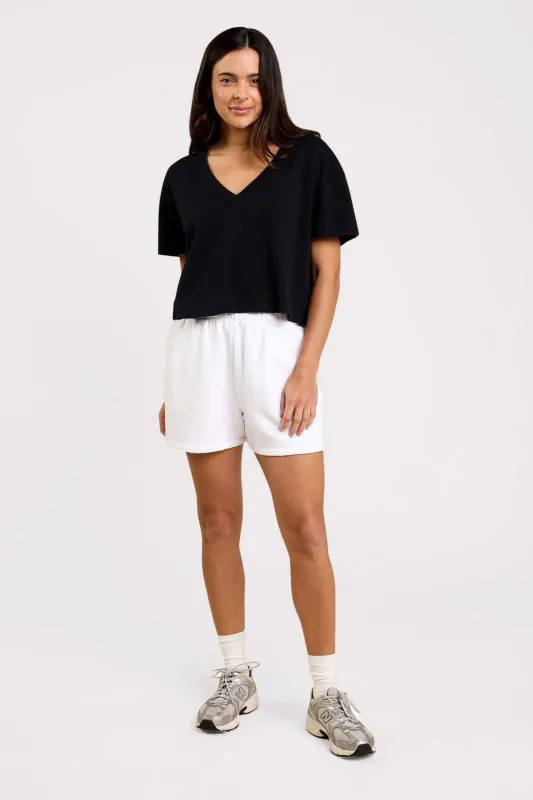 Boxy V-Neck Tee sold by nuuds