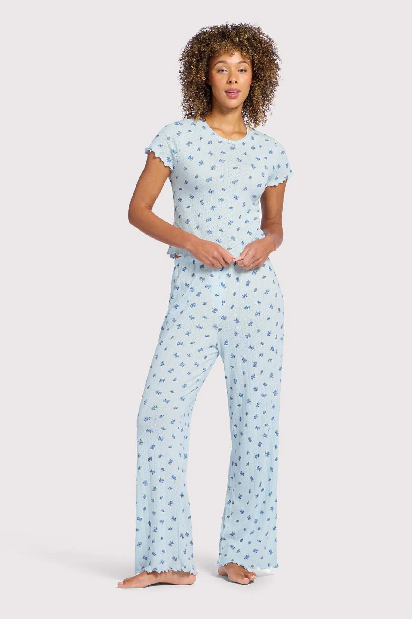 Pointelle Pajama Pant Set sold by nuuds product image thumbnail 4