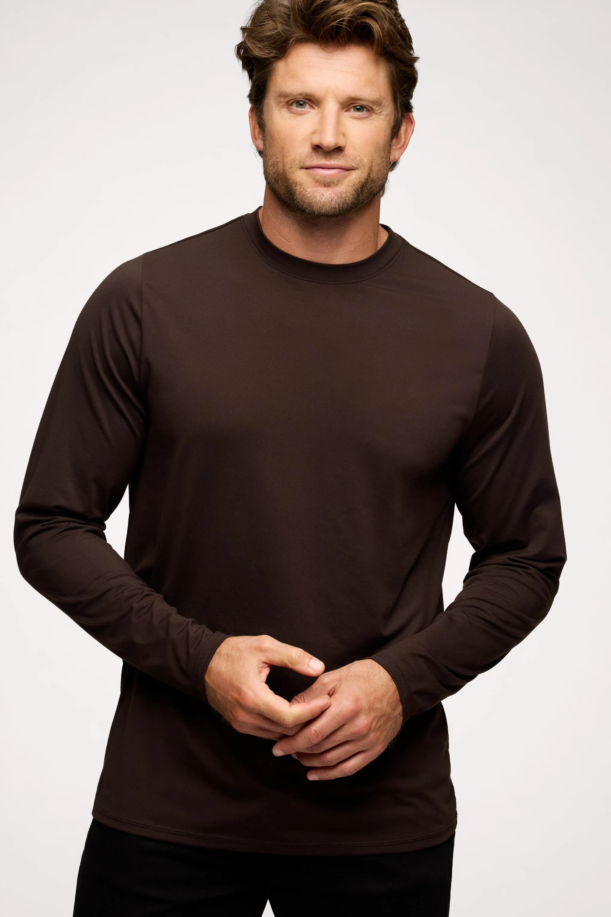 Men's Long Sleeve Movement Tee | Espresso sold by nuuds product image thumbnail 2
