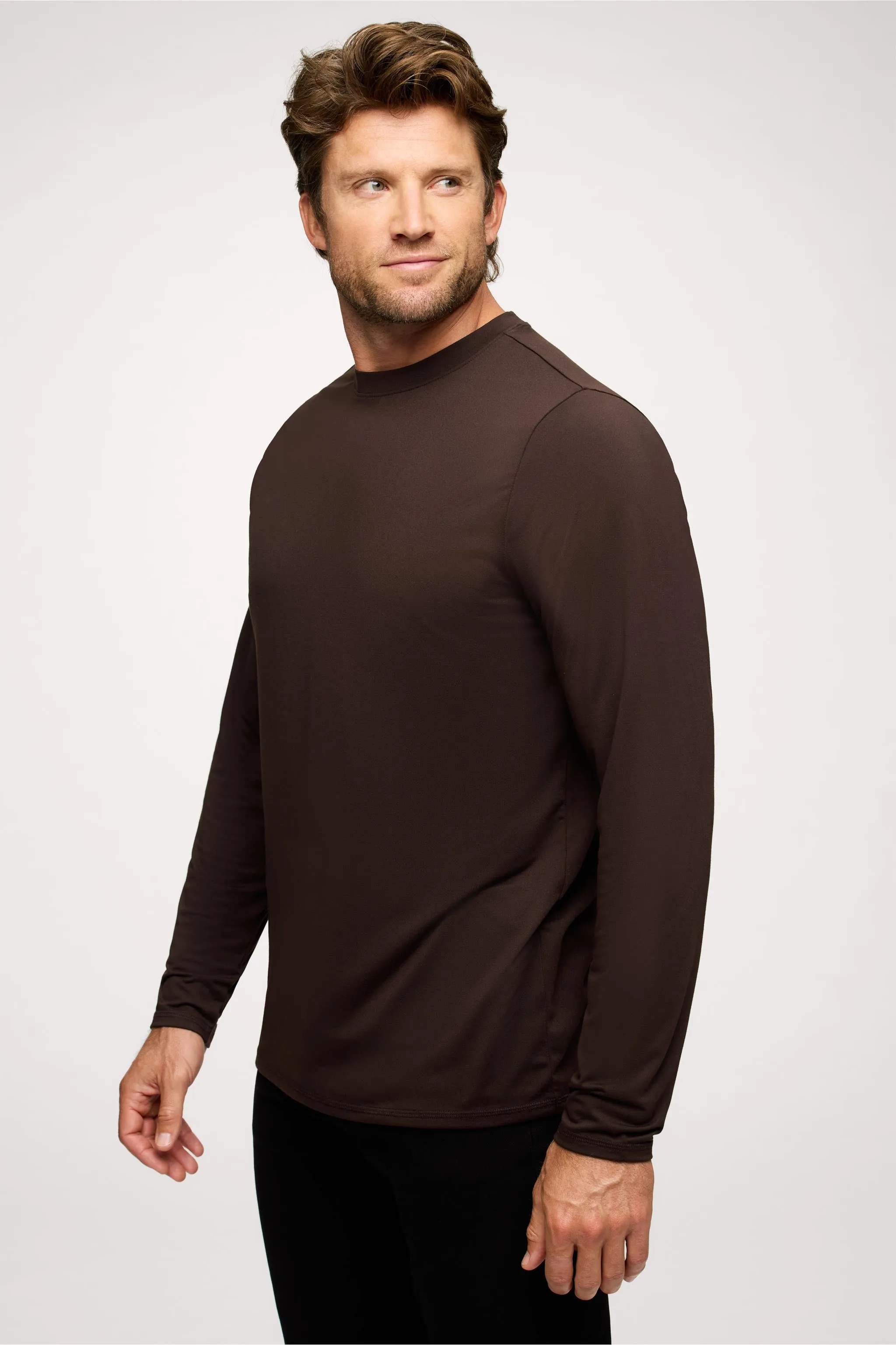 Men's Long Sleeve Movement Tee | Espresso sold by nuuds product image thumbnail 4