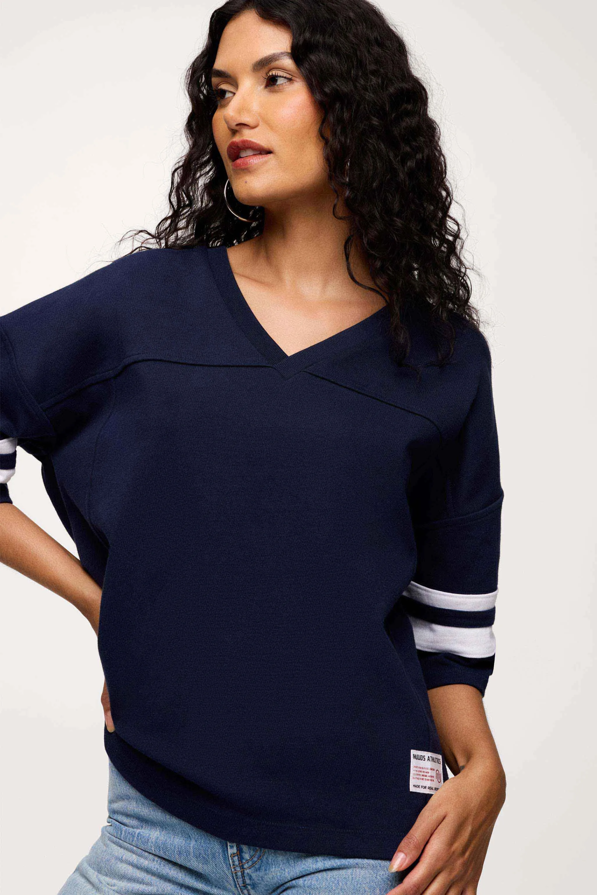 Touchdown Tee | Navy sold by nuuds product image thumbnail 2