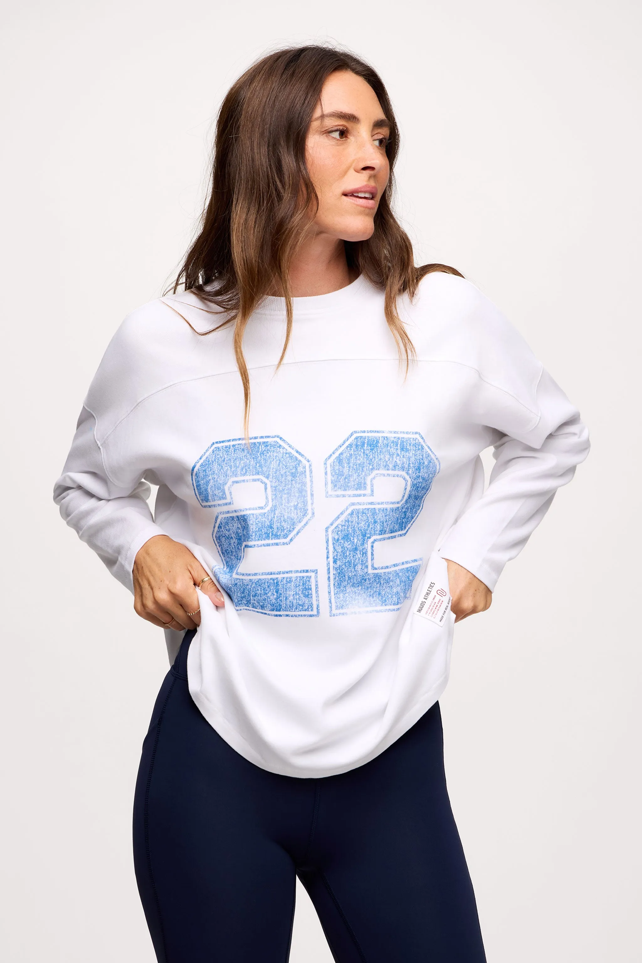 League Long Sleeve | White sold by nuuds product image thumbnail 2