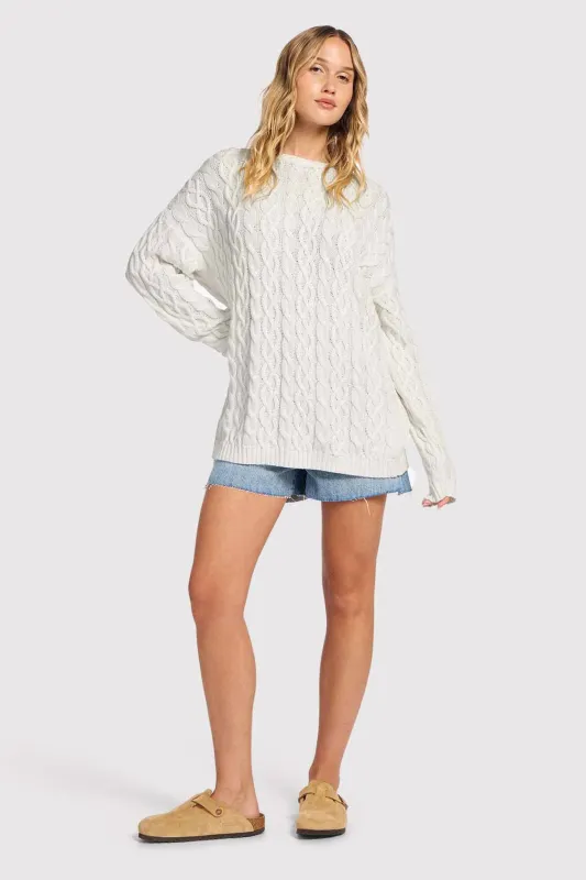 Lightweight Cable Sweater sold by nuuds