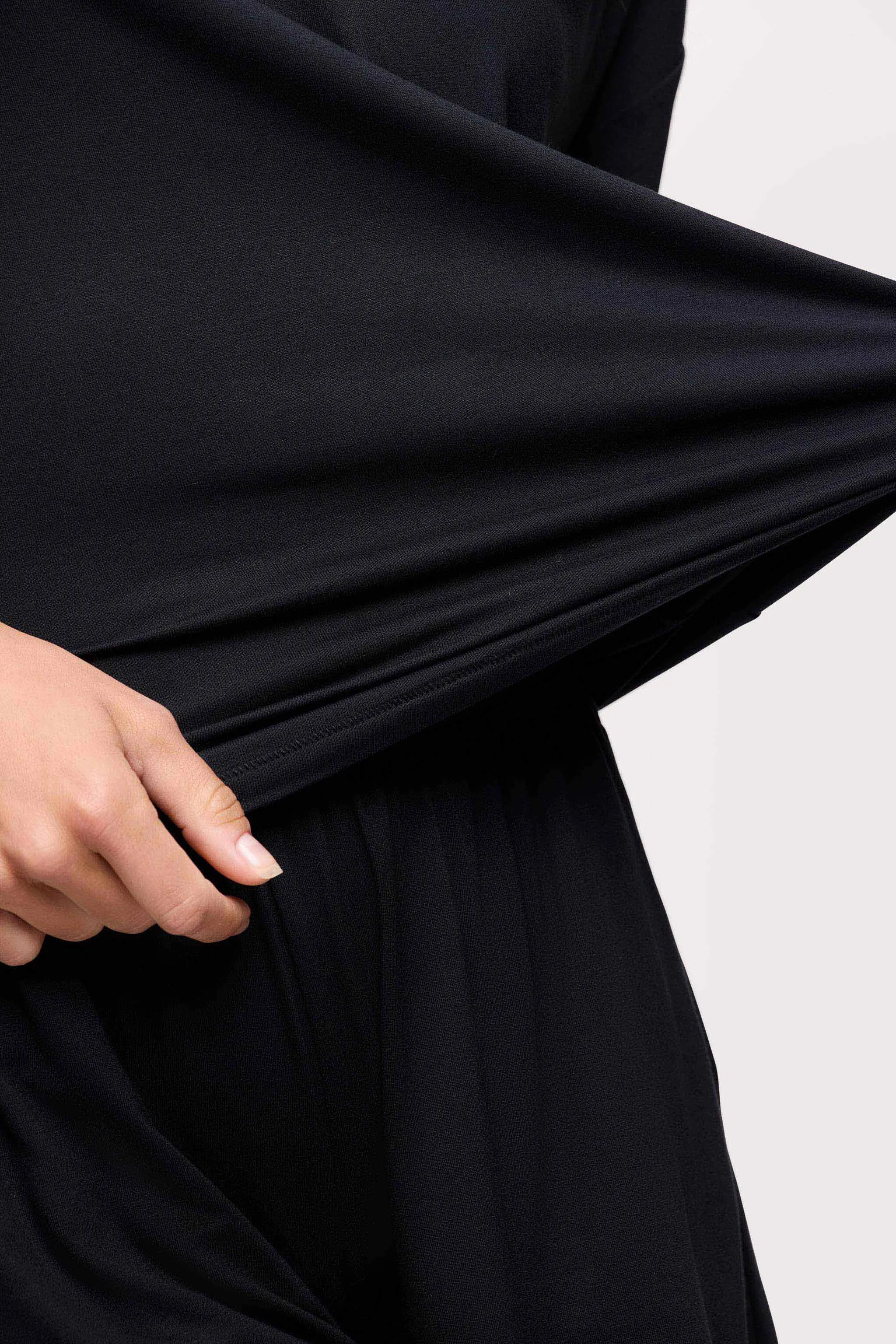 V-Neck Pajama Tee | Black sold by nuuds product image thumbnail 5