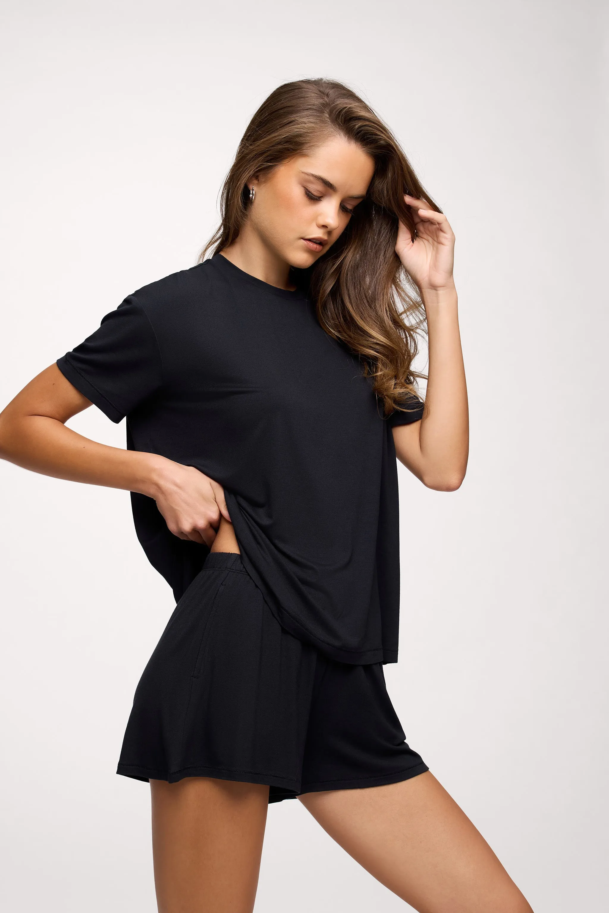 Pajama Short | Black sold by nuuds product image thumbnail 3