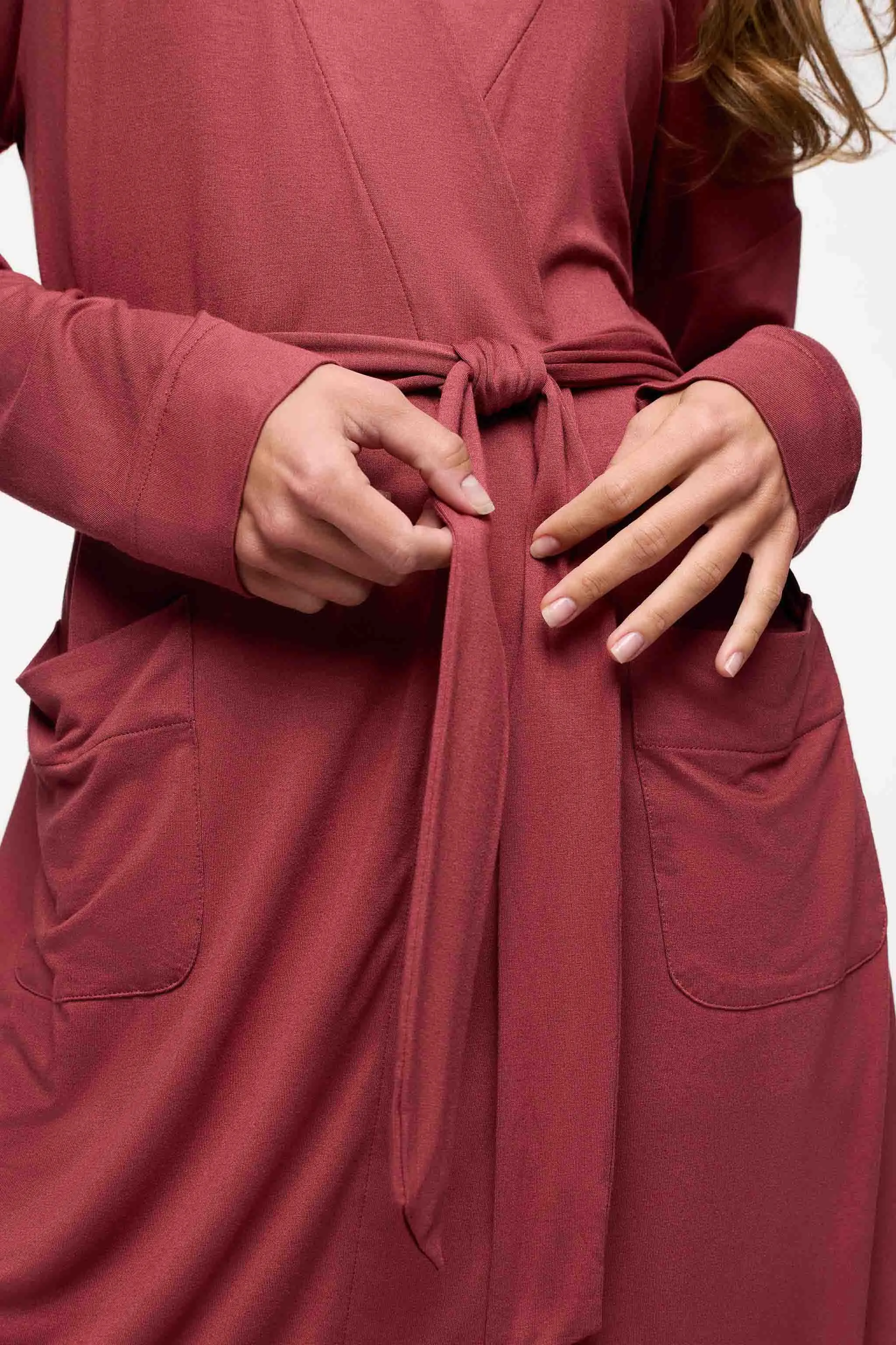 Lounge Robe | Mauve sold by nuuds product image thumbnail 3
