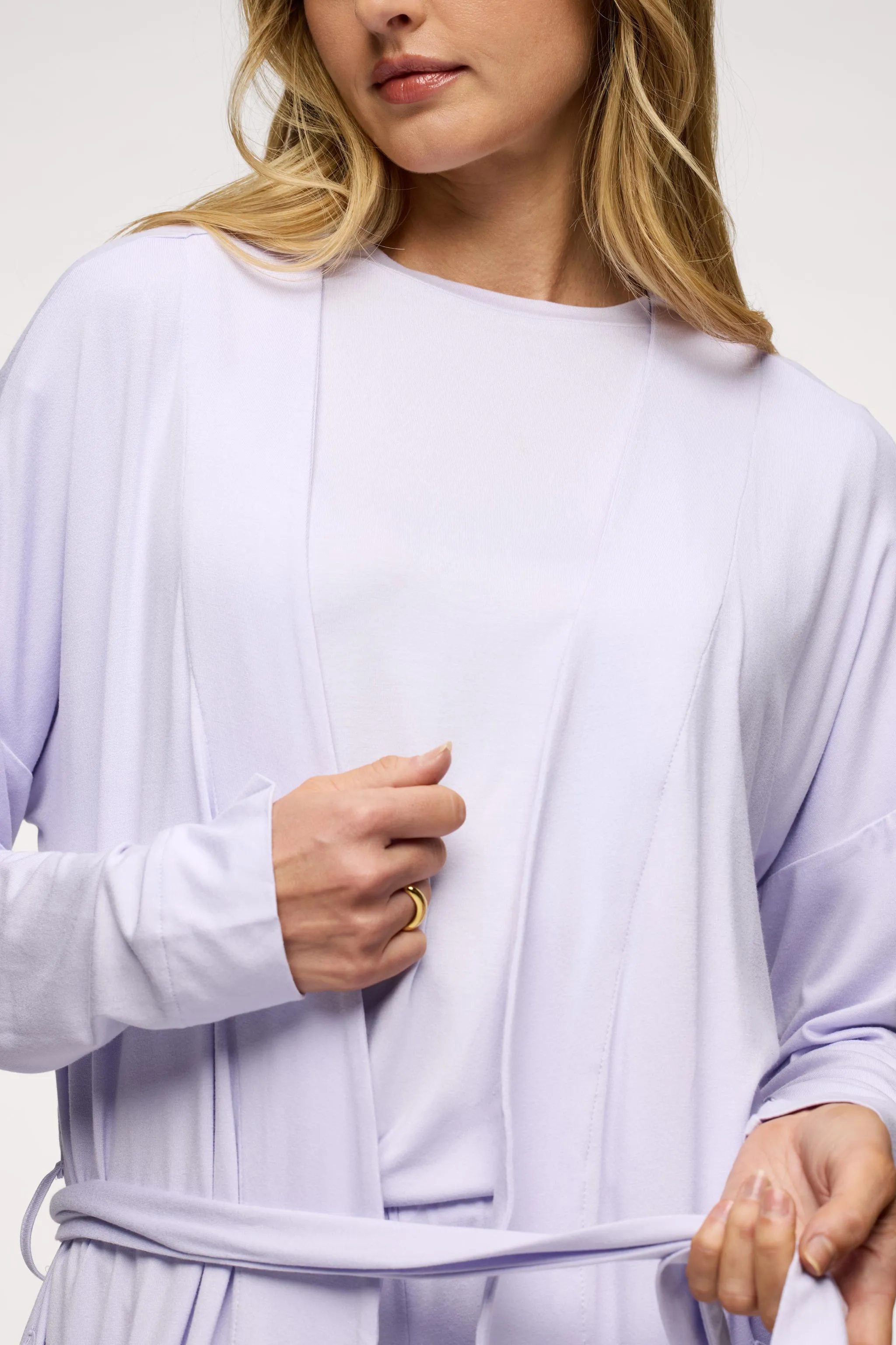 Lounge Robe | Lilac sold by nuuds product image thumbnail 3