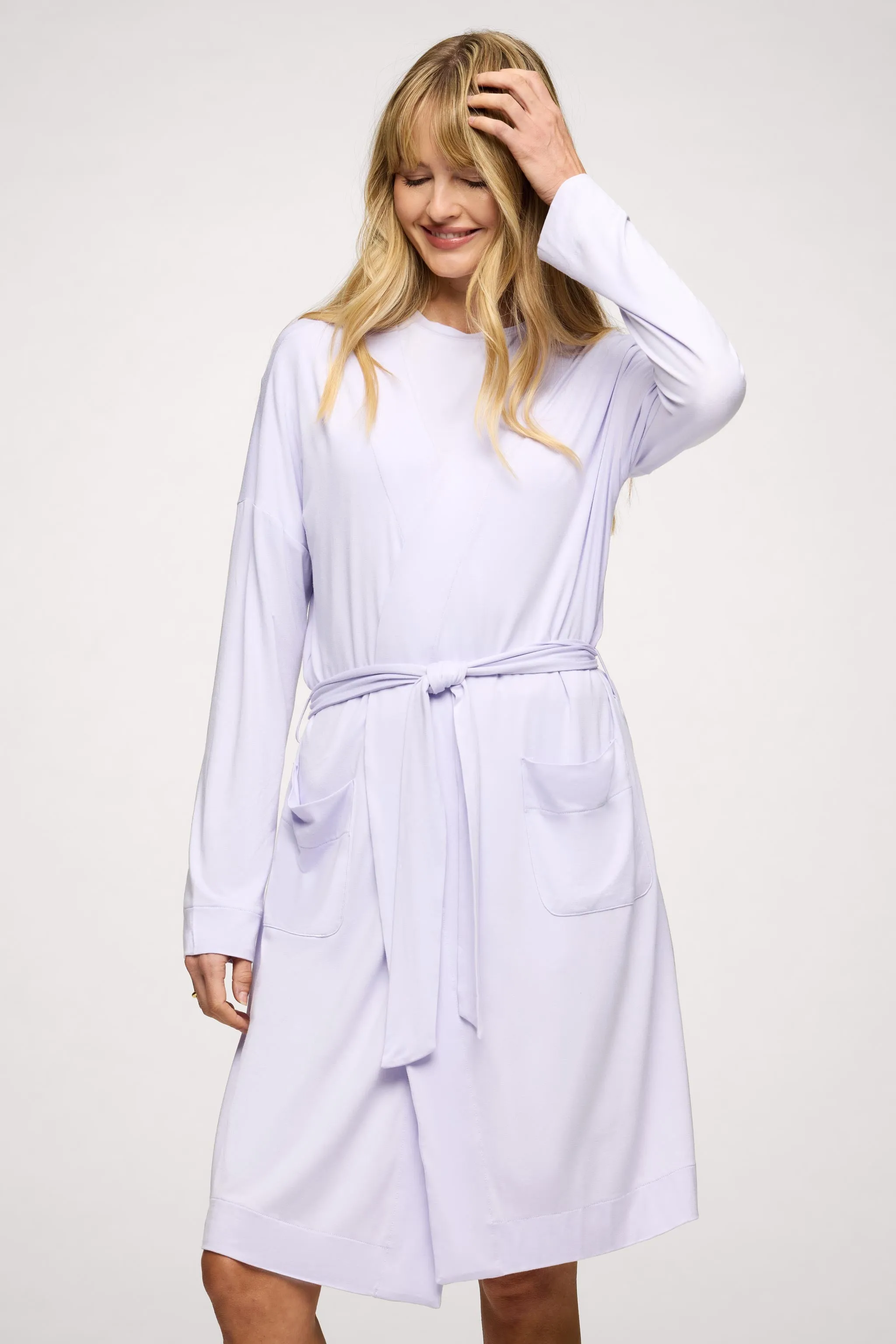 Lounge Robe | Lilac sold by nuuds product image thumbnail 2