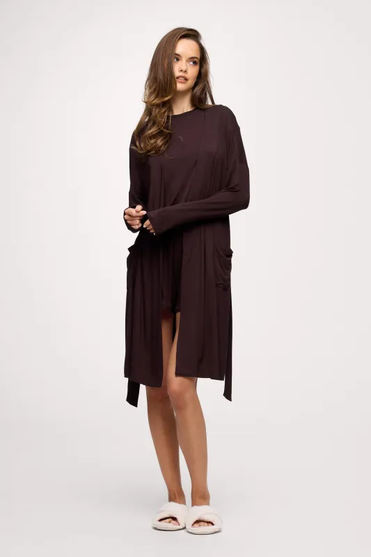 Lounge Robe | Espresso sold by nuuds