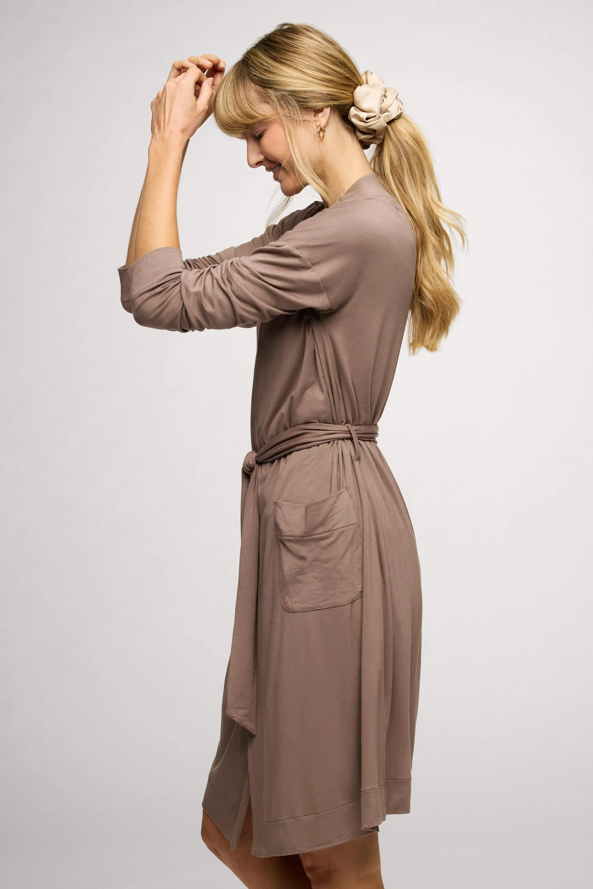 Lounge Robe | Cocoa sold by nuuds product image thumbnail 4