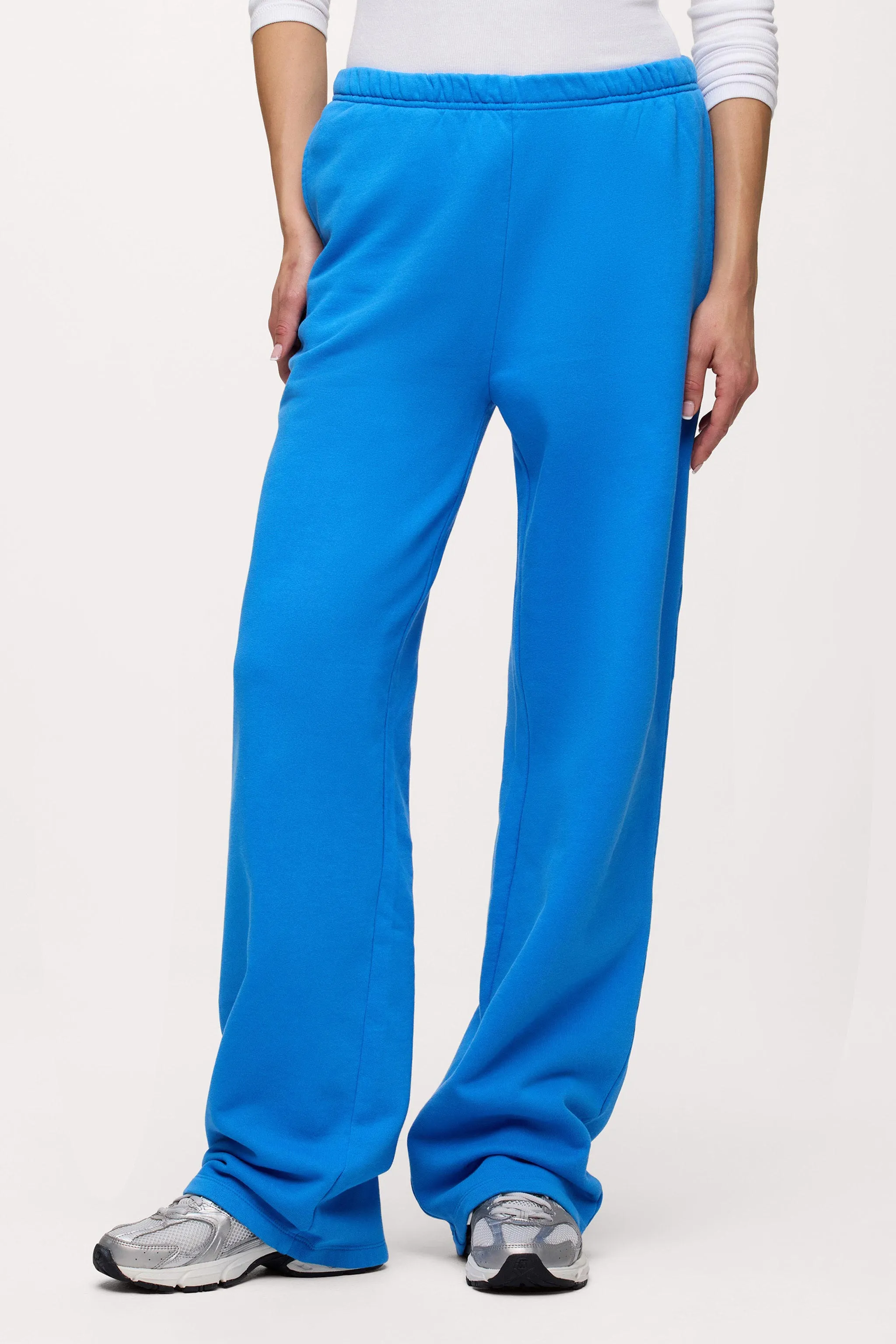 Core Fleece Wide Leg Sweatpant | Cobalt sold by nuuds product image thumbnail 2
