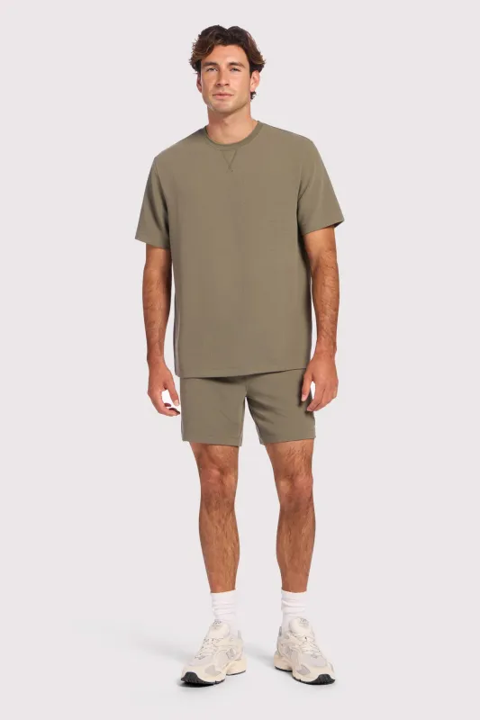 Performance Waffle Men's Short | Olive sold by nuuds