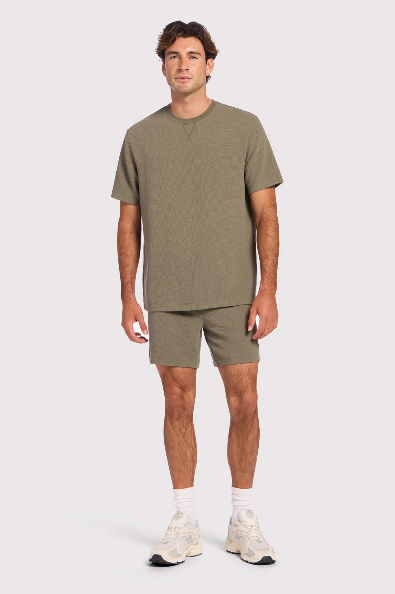 Performance Waffle Men's Short | Olive sold by nuuds