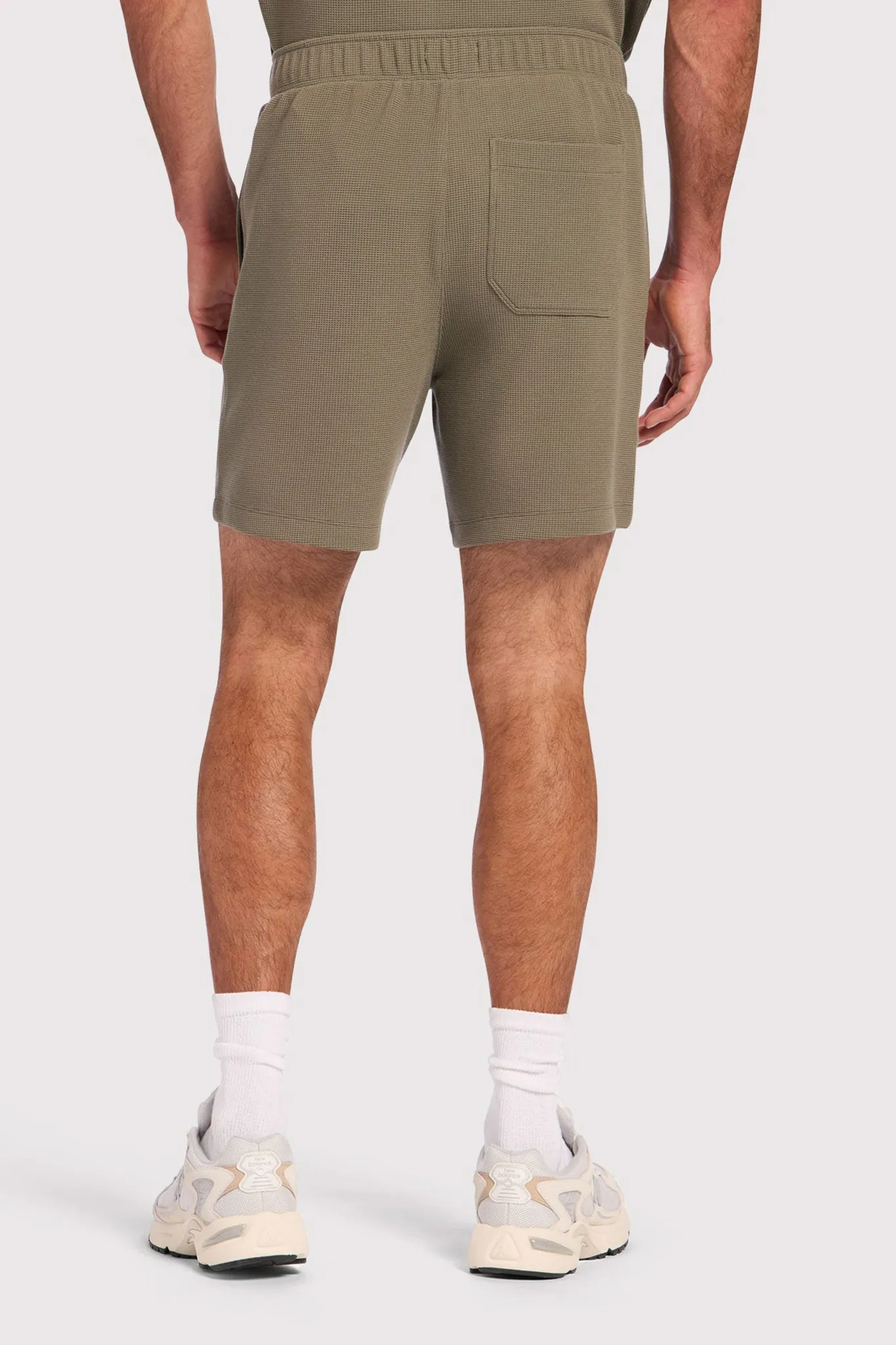 Performance Waffle Men's Short | Olive sold by nuuds product image thumbnail 4