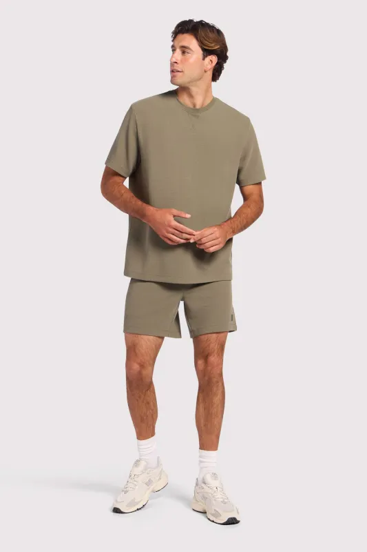 Performance Waffle T-Shirt | Olive sold by nuuds