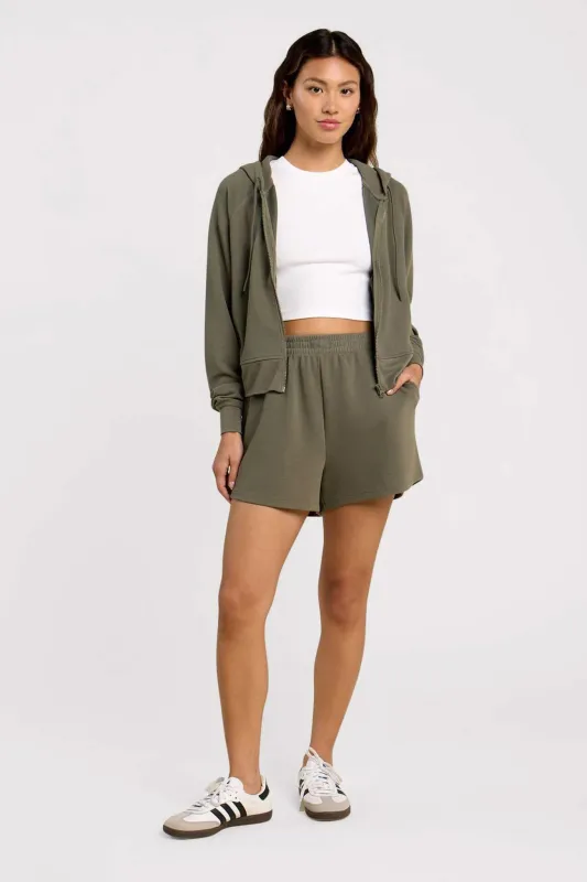 Performance Waffle Short | Olive sold by nuuds