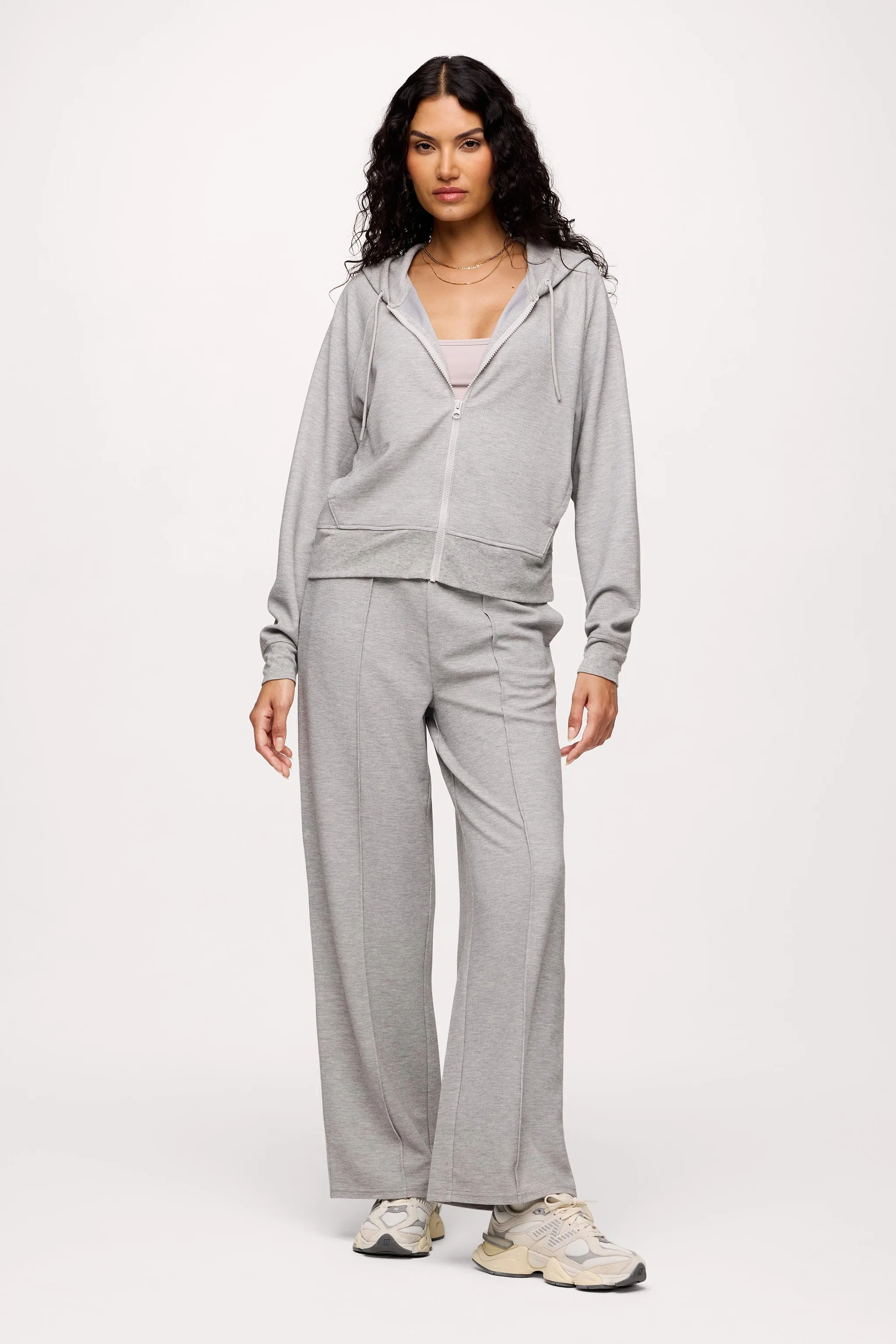 Performance Waffle Zip-Up Hoodie sold by nuuds product image thumbnail 3