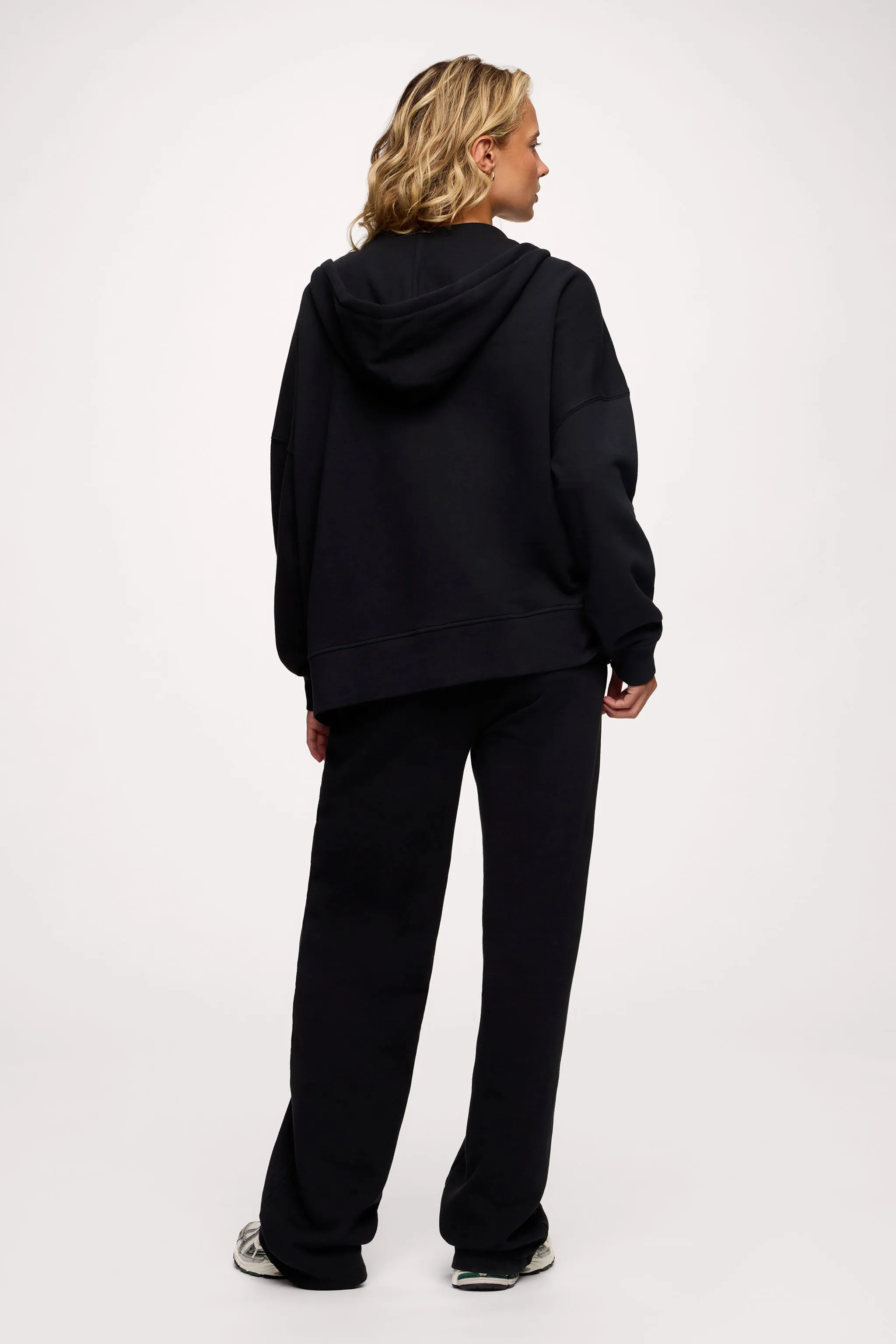 Core Fleece Two Way Zip Hoodie | Black sold by nuuds product image thumbnail 5