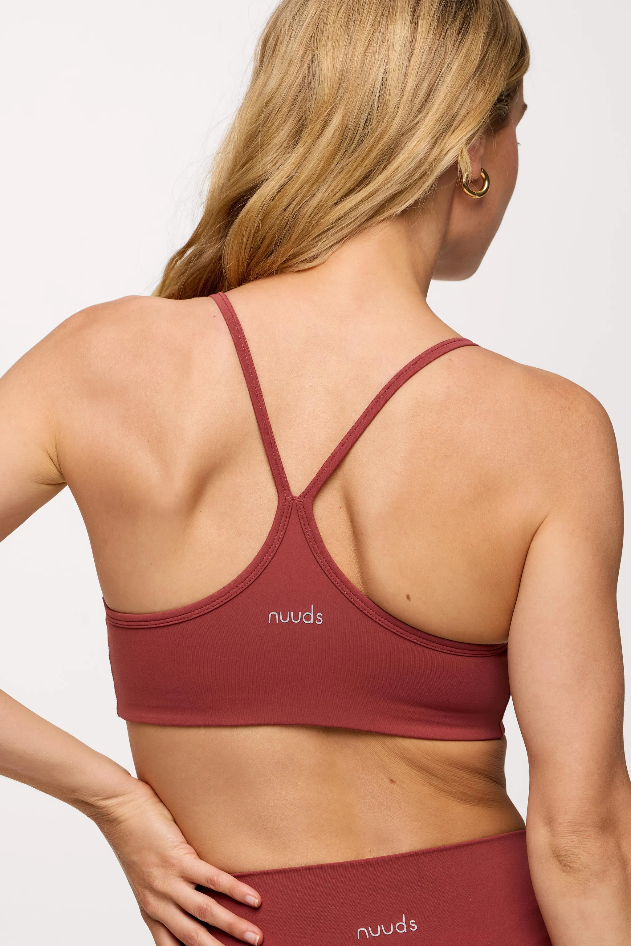 Motion Racer Sports Bra | Mauve sold by nuuds product image thumbnail 5