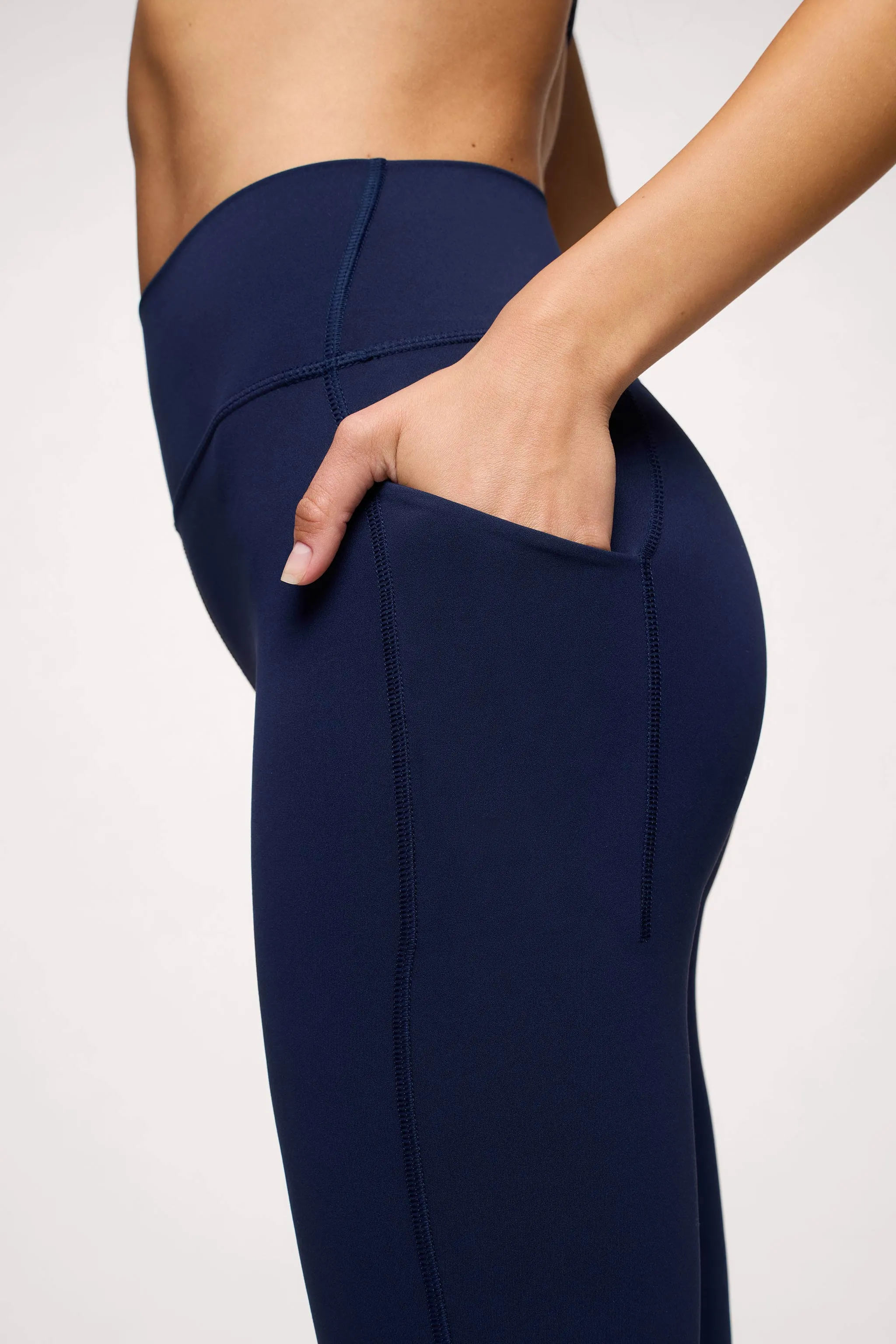 Motion Legging with Pocket | Navy sold by nuuds product image thumbnail 4