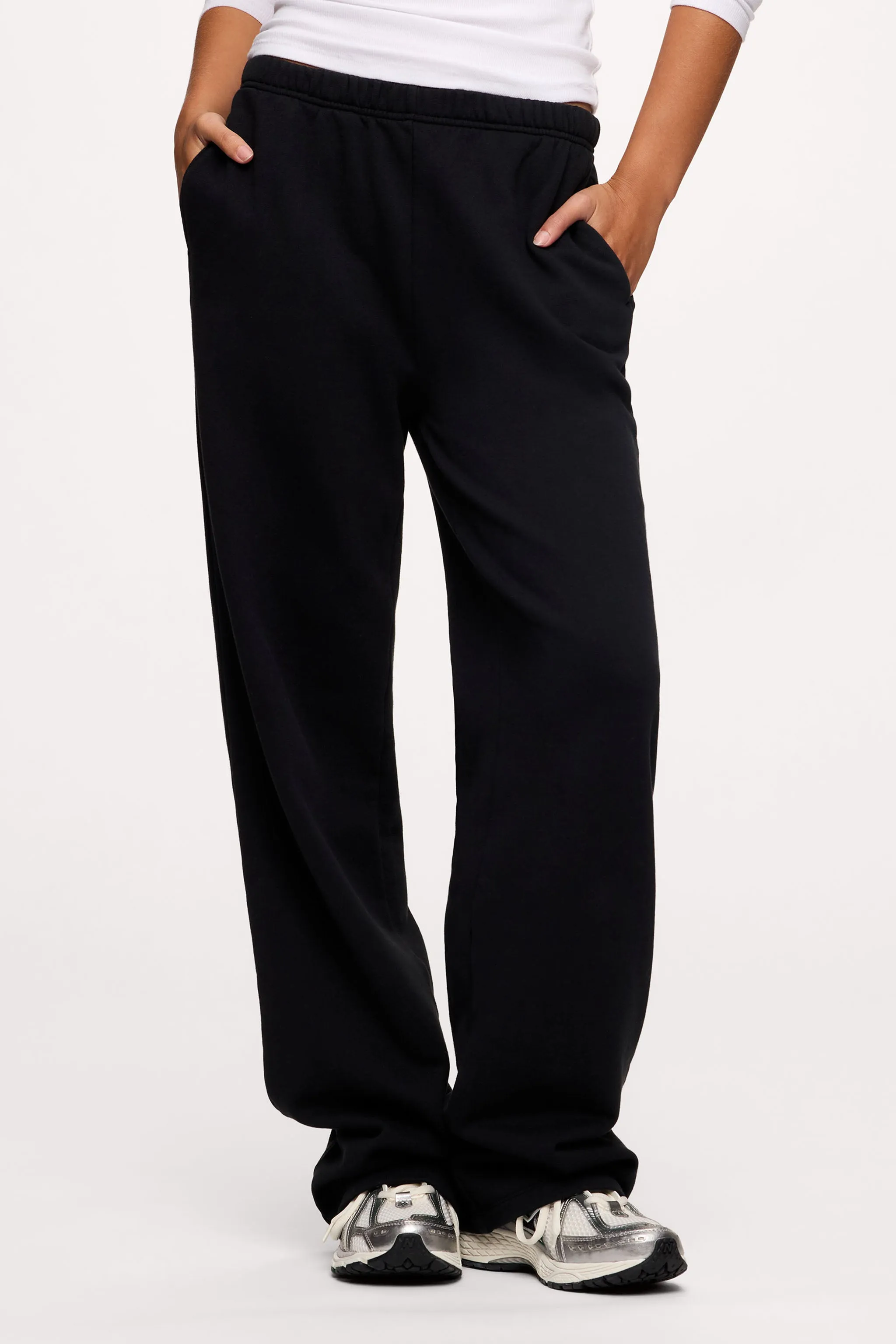 Core Fleece Wide Leg Sweatpant | Black sold by nuuds product image thumbnail 2