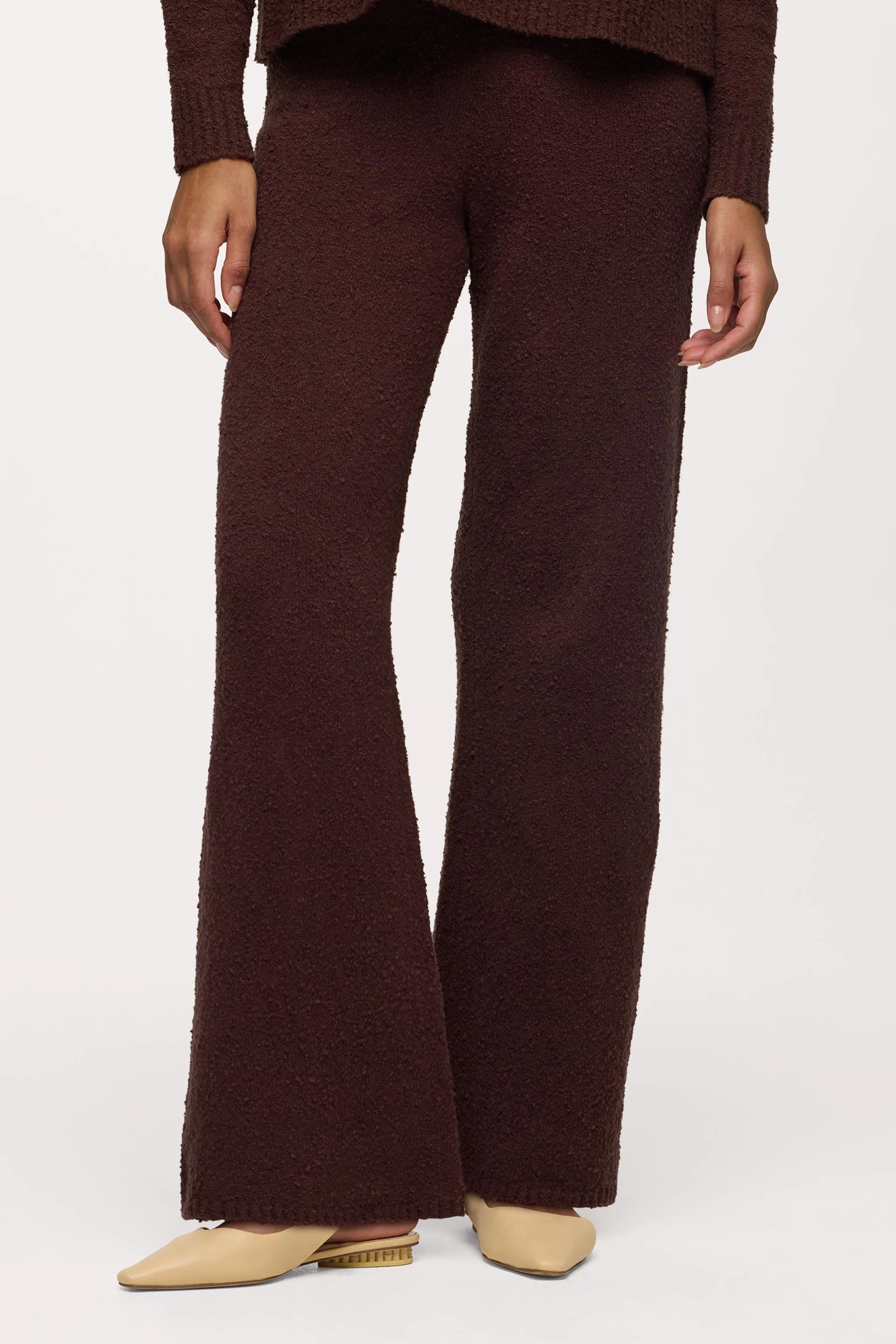 Boucle Sweater Pant | Espresso sold by nuuds product image thumbnail 2