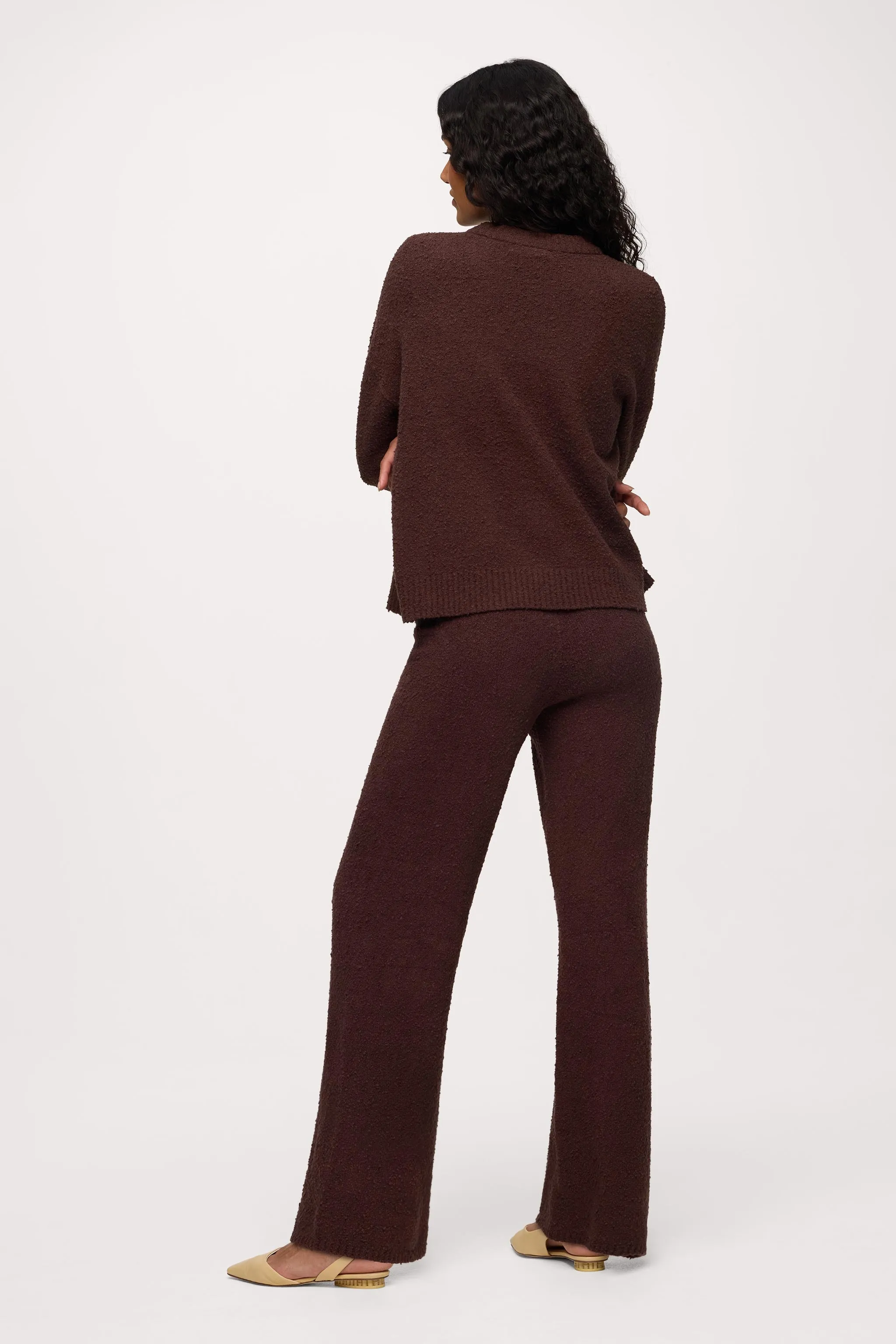 Boucle Sweater Pant | Espresso sold by nuuds product image thumbnail 5