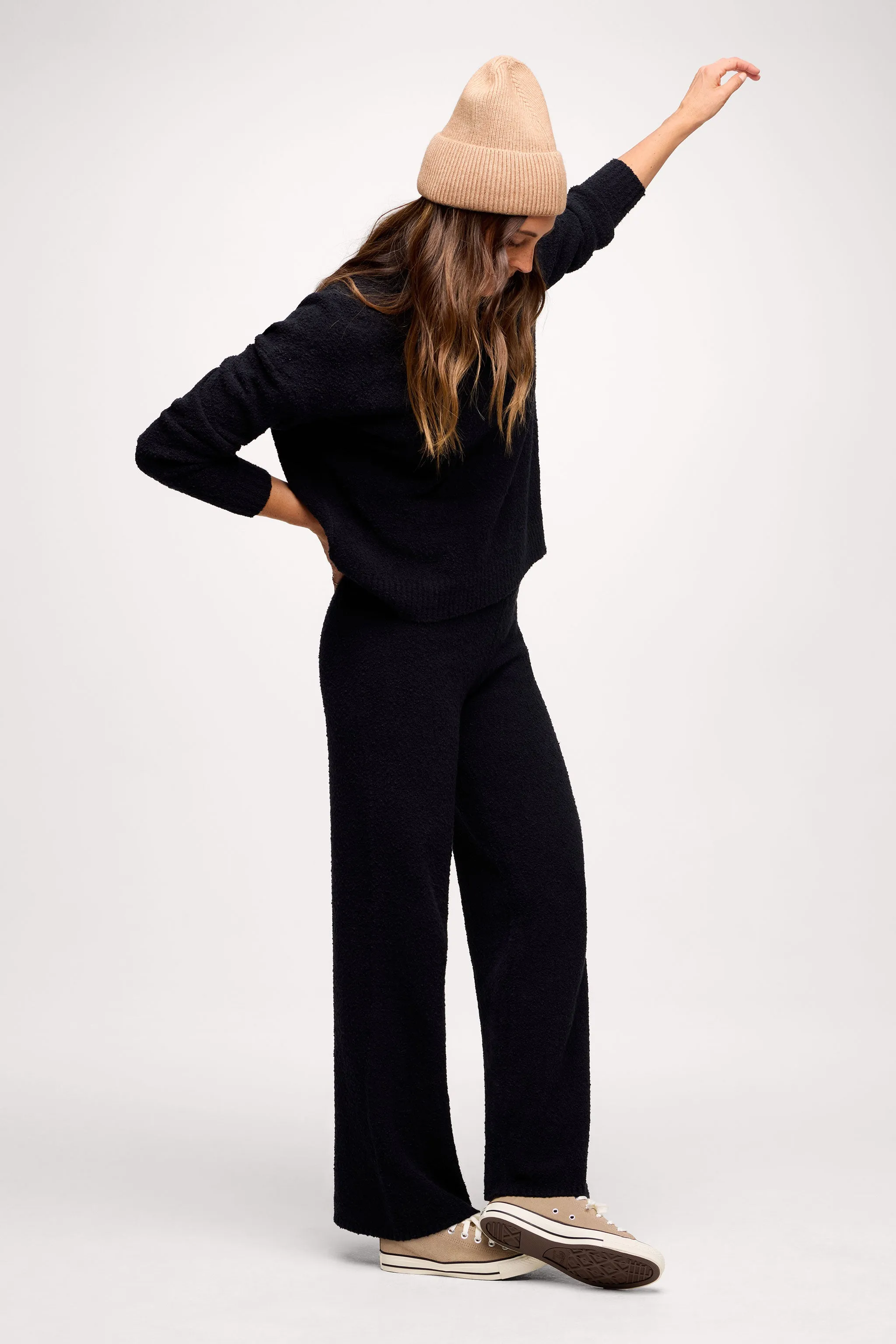 Boucle Sweater Pant | Black sold by nuuds product image thumbnail 3