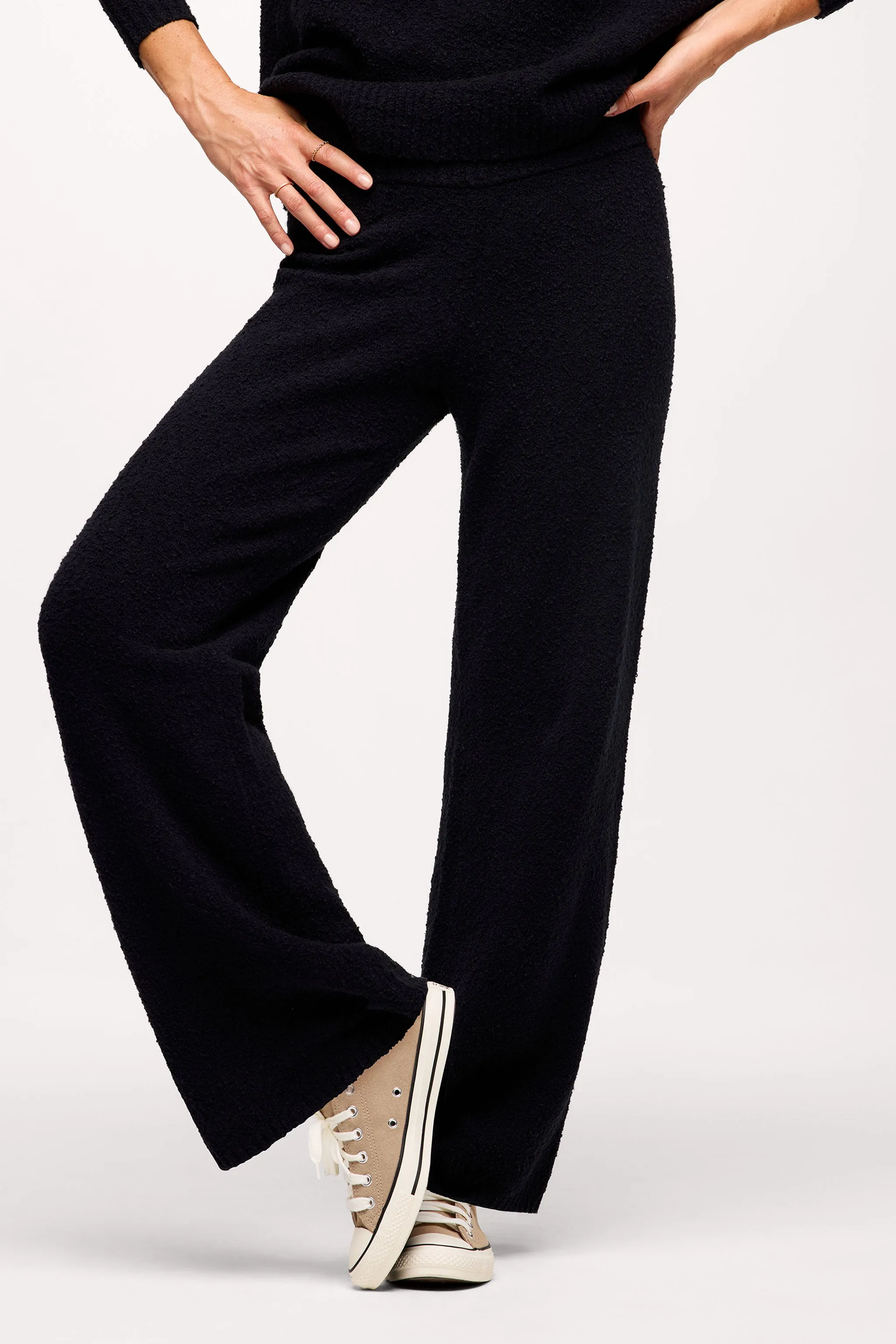 Boucle Sweater Pant | Black sold by nuuds product image thumbnail 2
