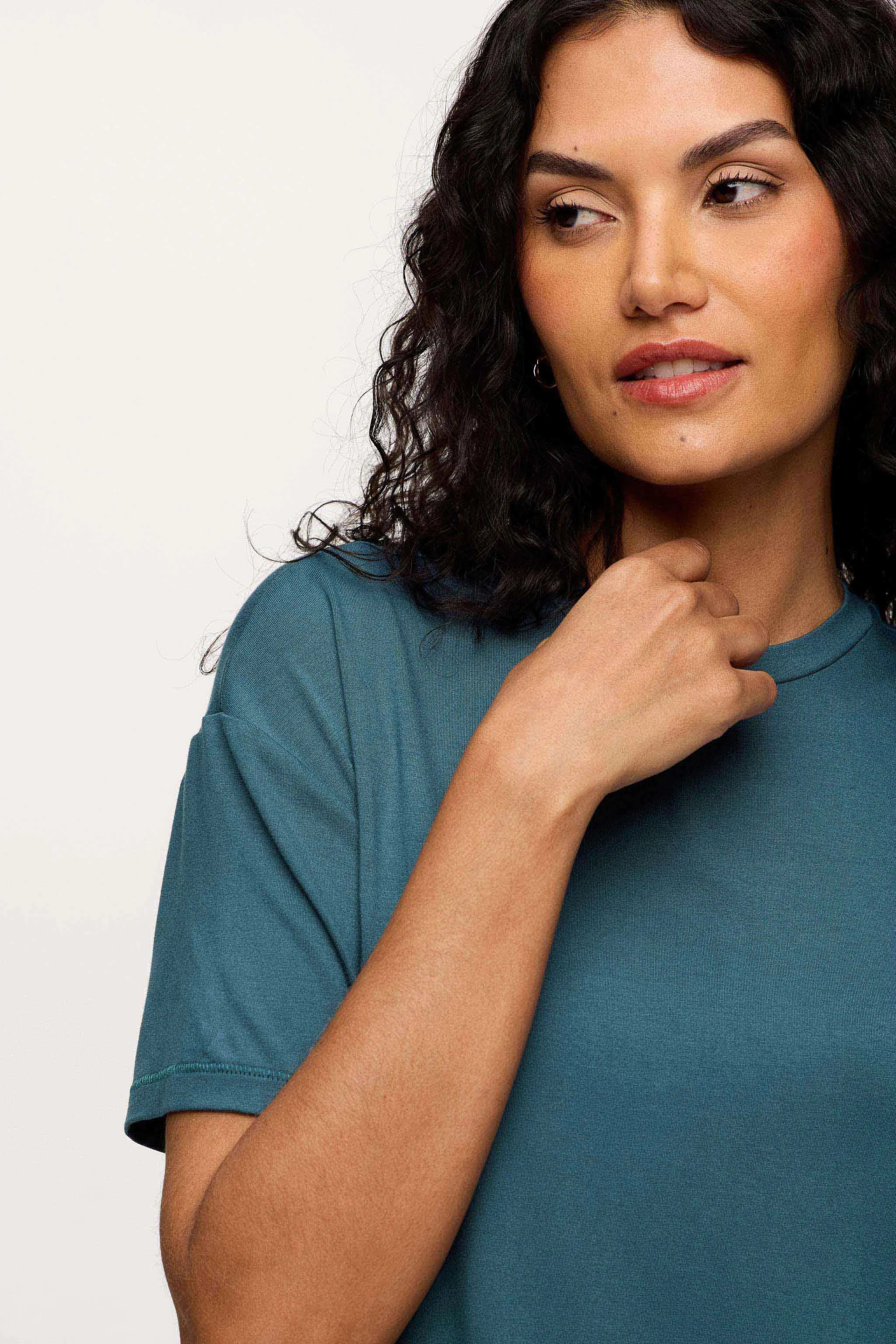 Boyfriend Pajama Tee | Ocean sold by nuuds product image thumbnail 4