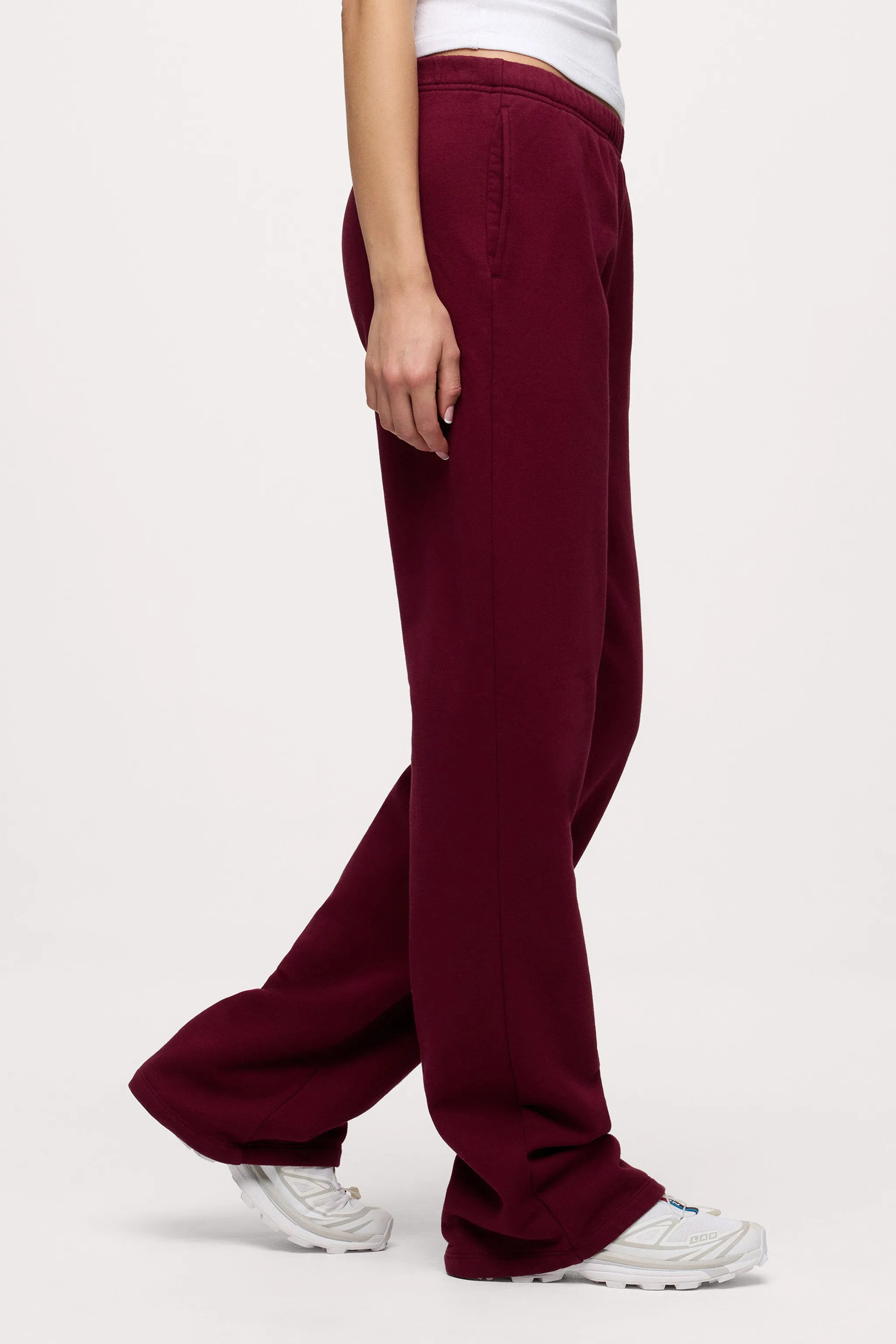 Core Fleece Wide Leg Sweatpant | Ruby sold by nuuds product image thumbnail 3