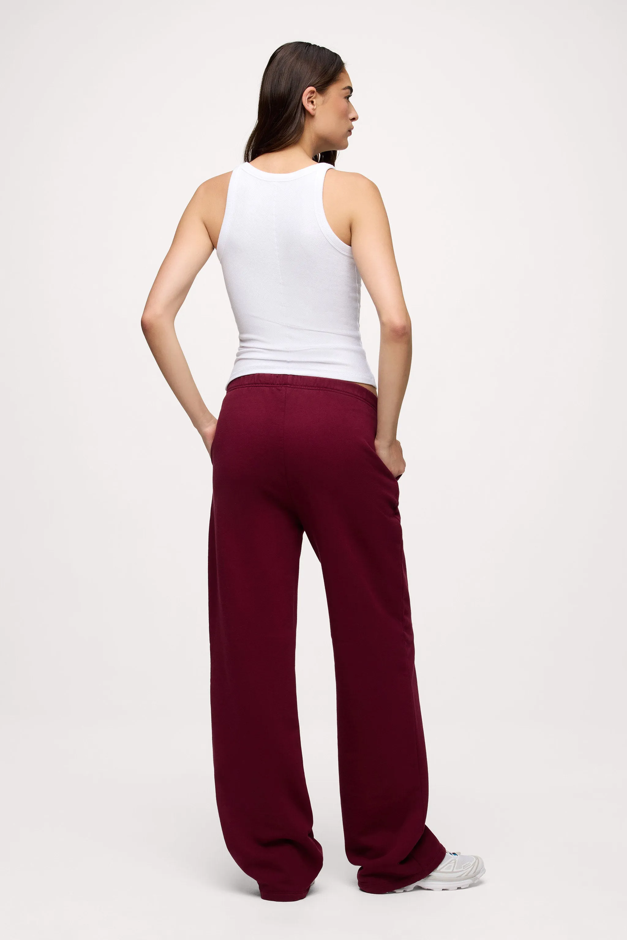 Core Fleece Wide Leg Sweatpant | Ruby sold by nuuds product image thumbnail 5