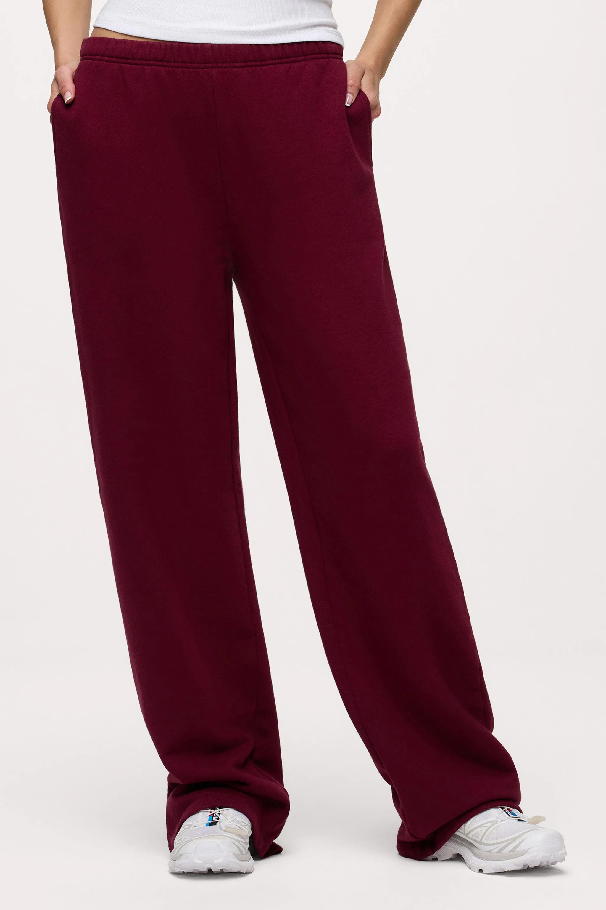 Core Fleece Wide Leg Sweatpant | Ruby sold by nuuds product image thumbnail 2