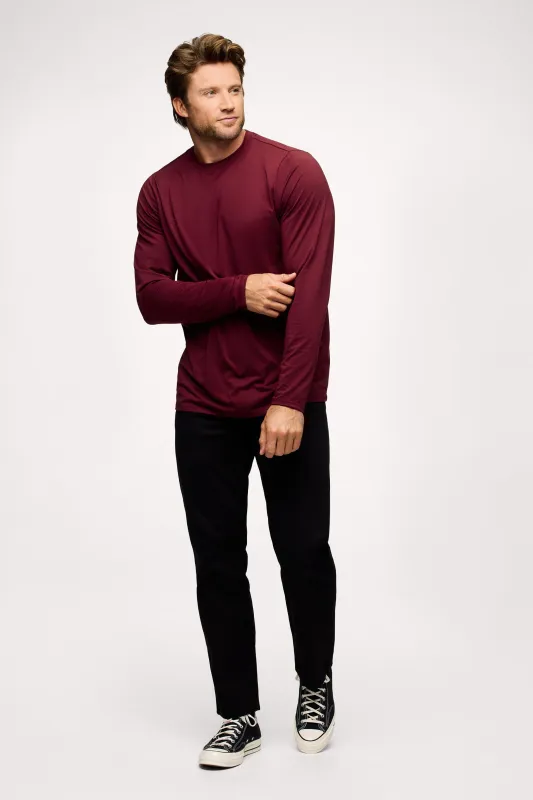 Men's Long Sleeve Movement Tee | Ruby sold by nuuds