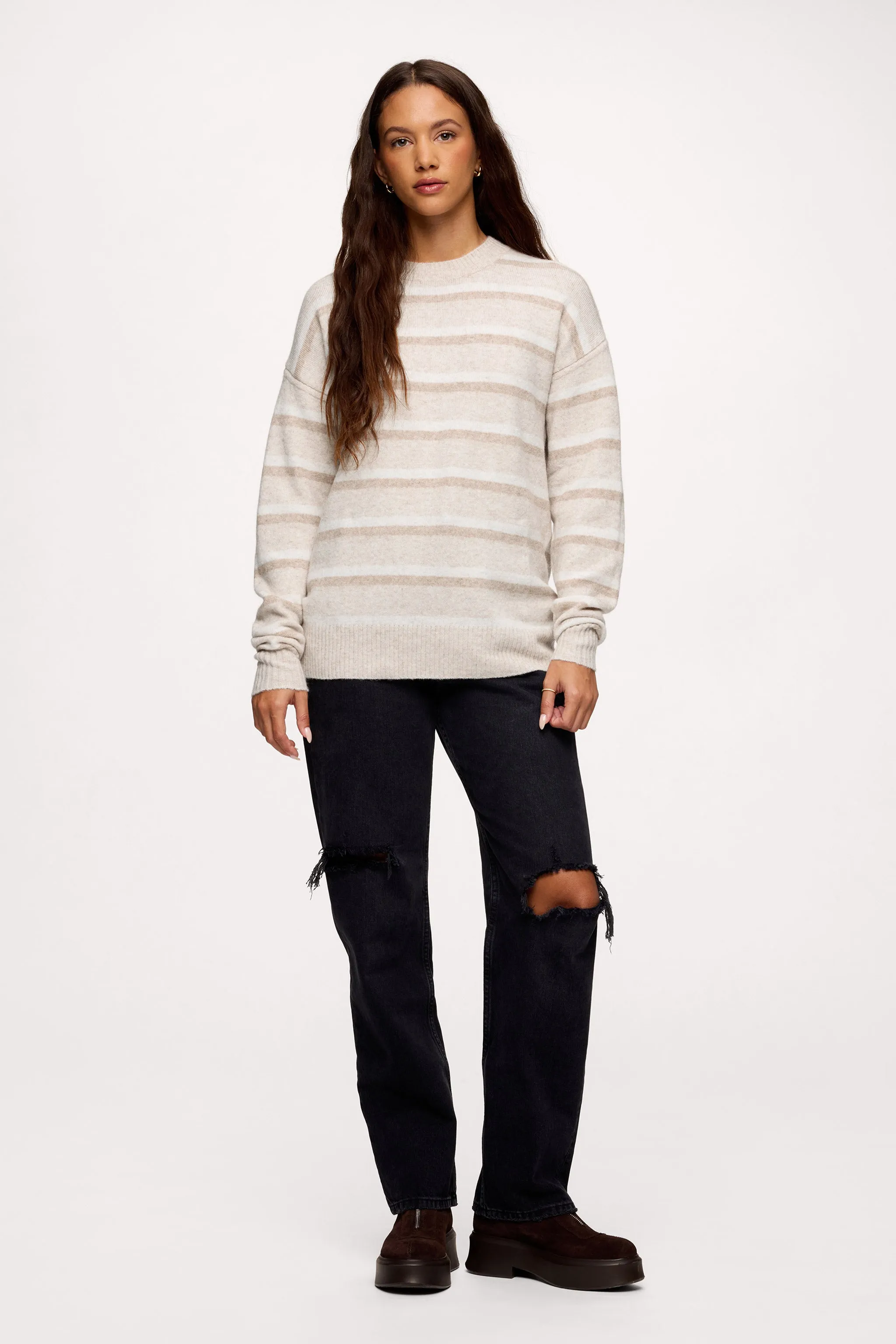 Cozy Knit Stripe Sweater sold by nuuds product image thumbnail 2