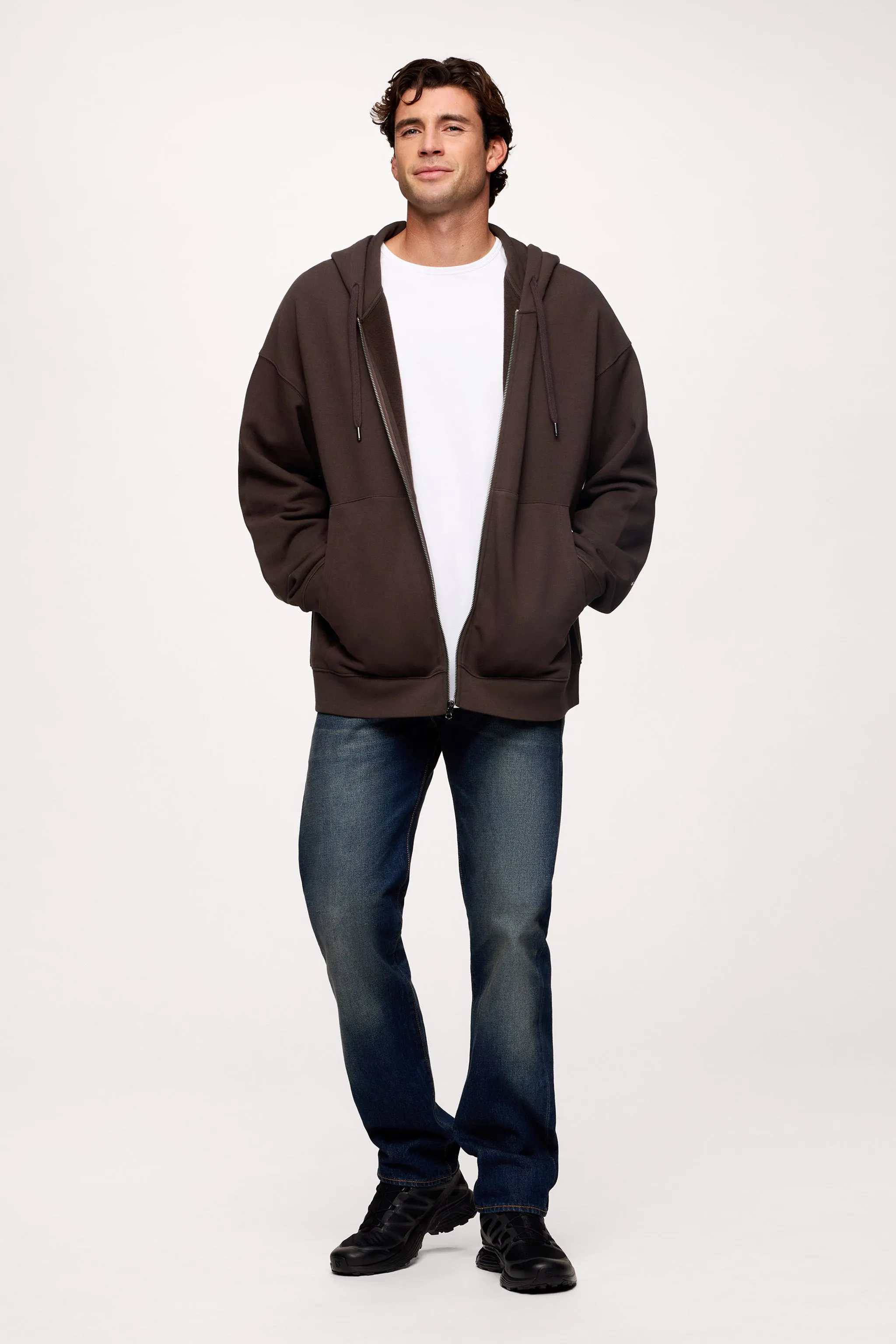 Vintage Washed Zip-Up Hoodie sold by nuuds product image thumbnail 2