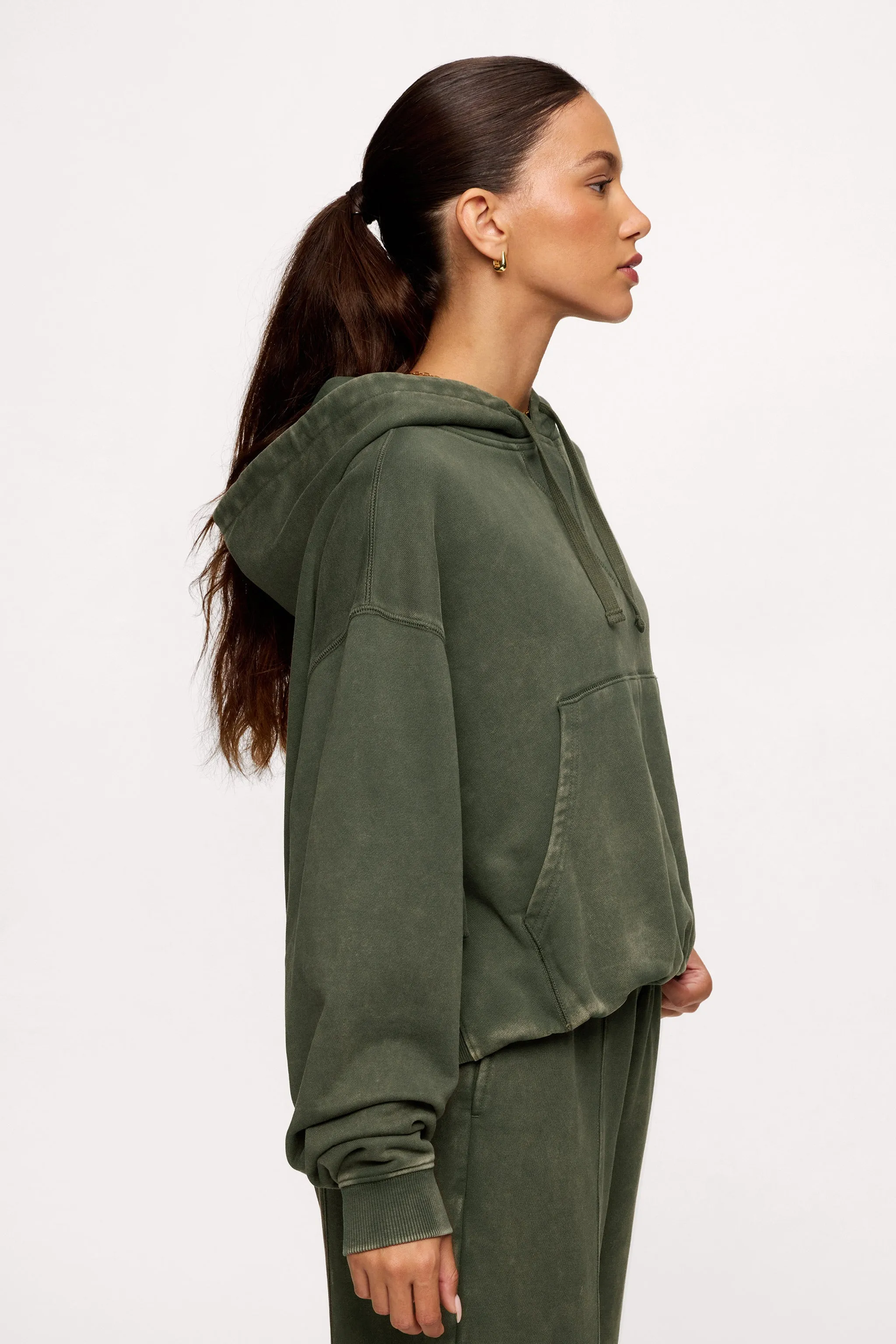 Vintage Washed Hoodie | Darkest Olive sold by nuuds product image thumbnail 3