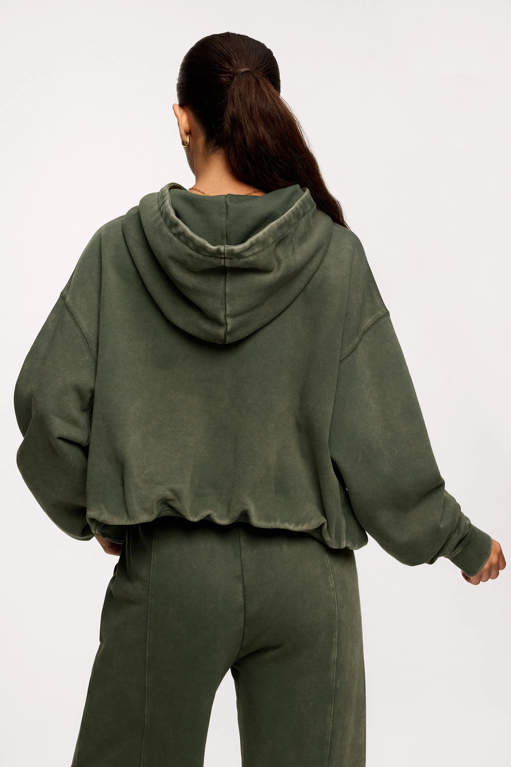 Vintage Washed Hoodie | Darkest Olive sold by nuuds product image thumbnail 5