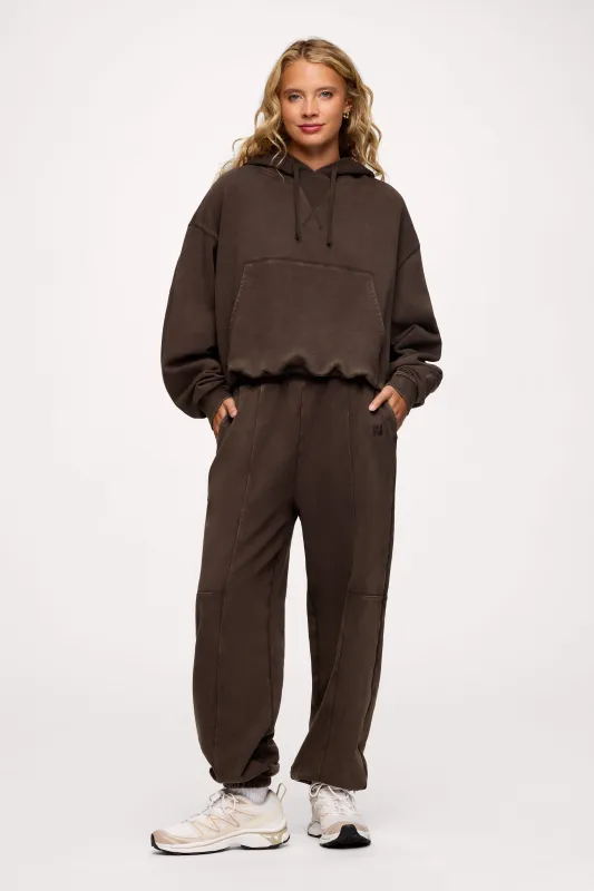 Vintage Washed Hoodie | Espresso sold by nuuds