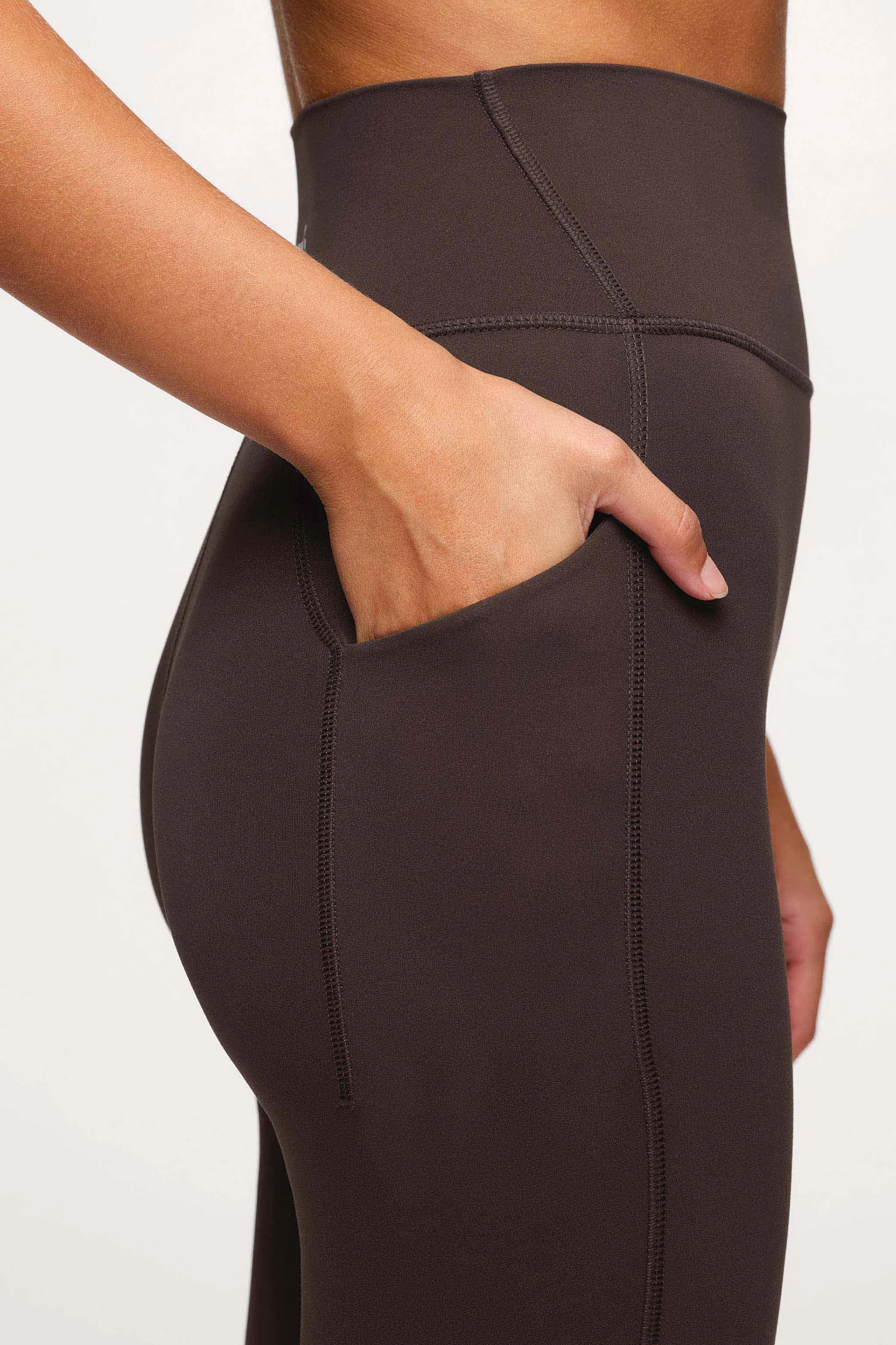 Motion Legging with Pocket | Espresso sold by nuuds product image thumbnail 4