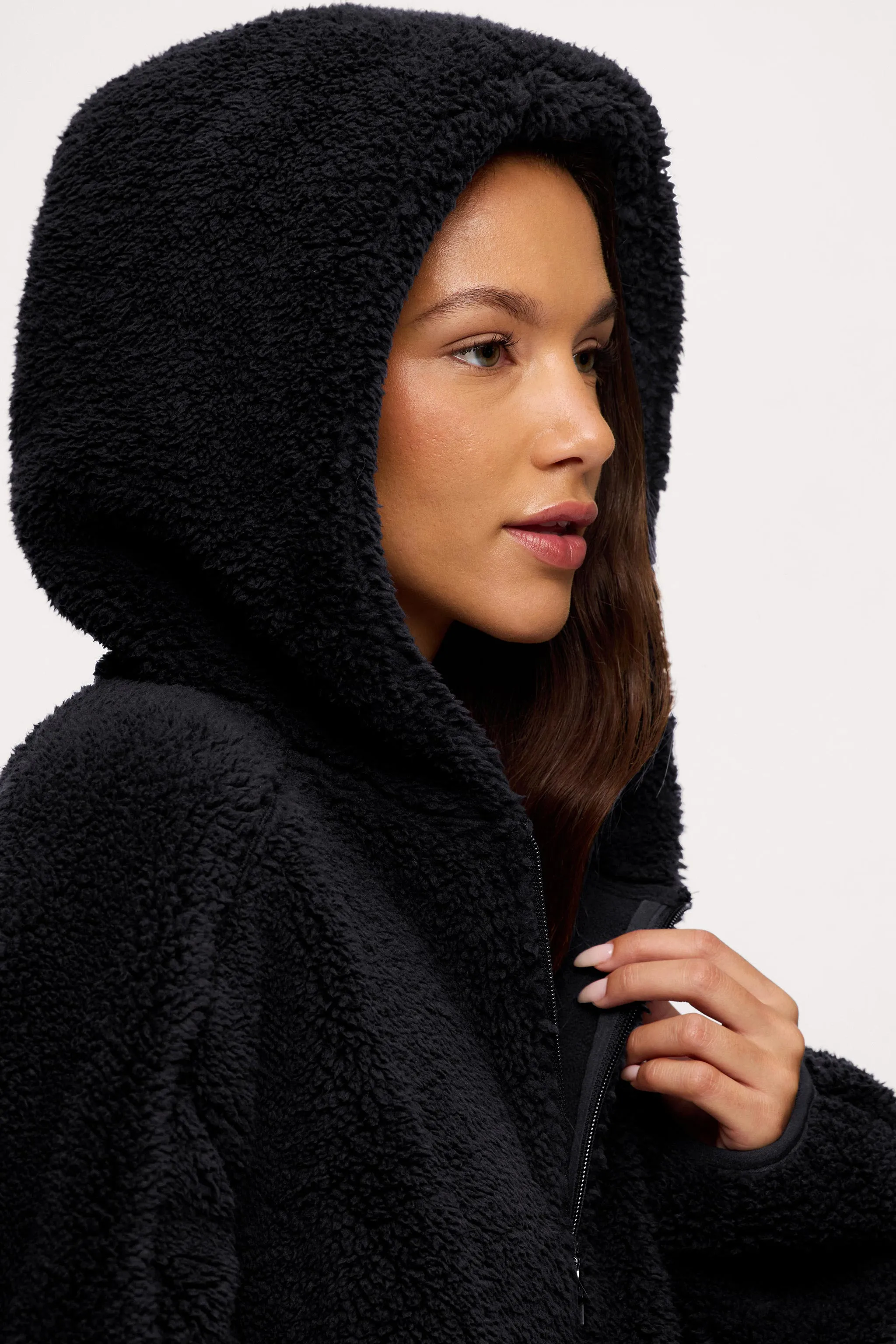 Summit Sherpa Zip-Up | Black sold by nuuds product image thumbnail 4