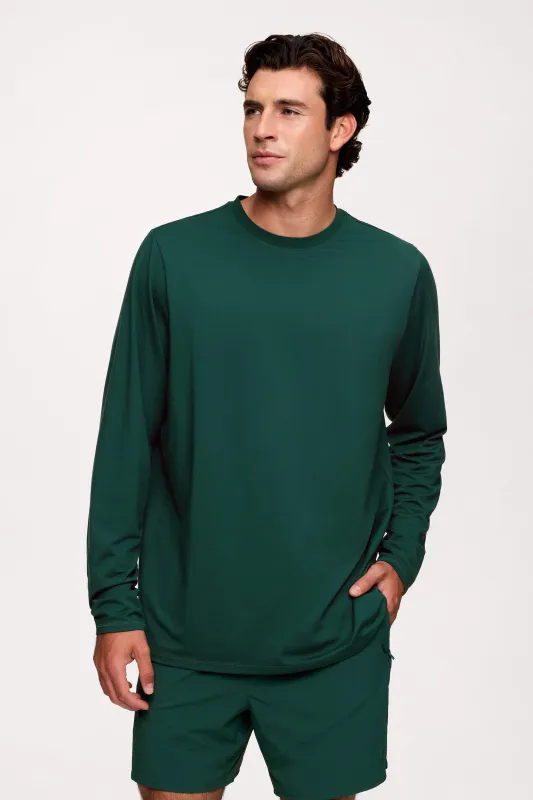 Men's Long Sleeve Movement Tee | Hunter sold by nuuds